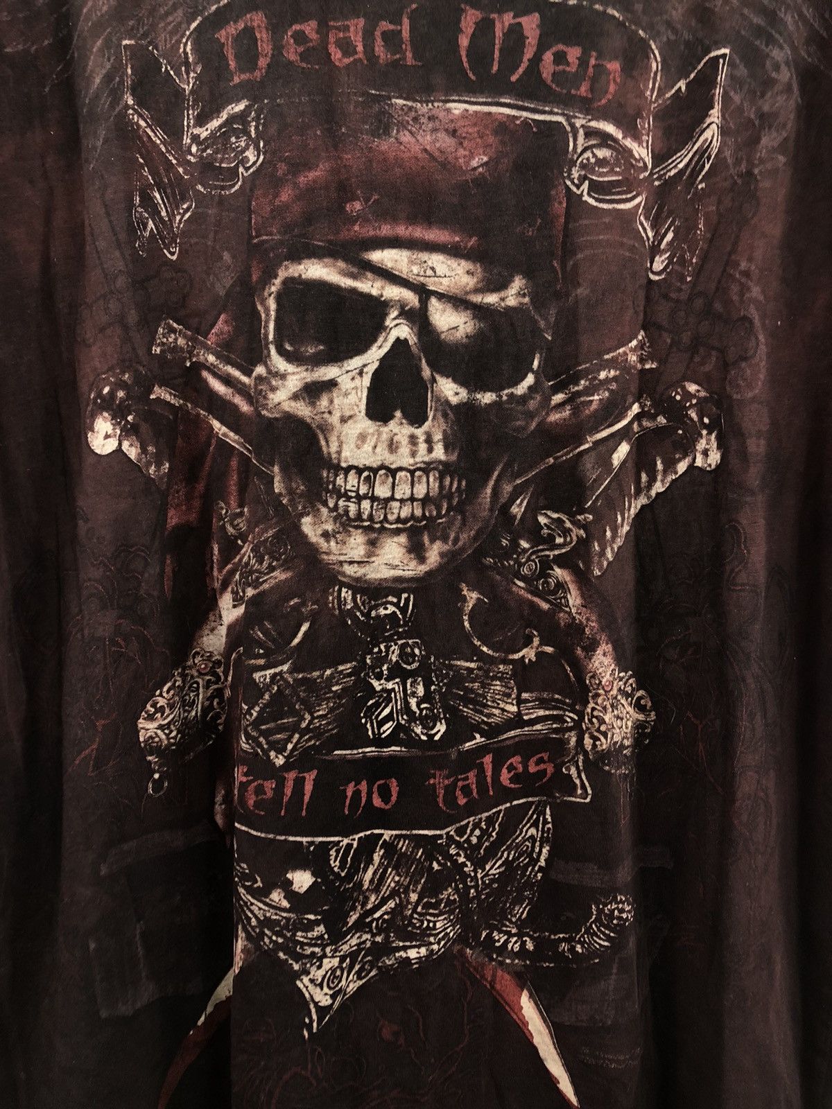 Japanese Brand × Vintage Mountain Evolution Dead Men T Shirt Black/Red Size XL Size US XL / EU 56 / 4 - 4 Thumbnail