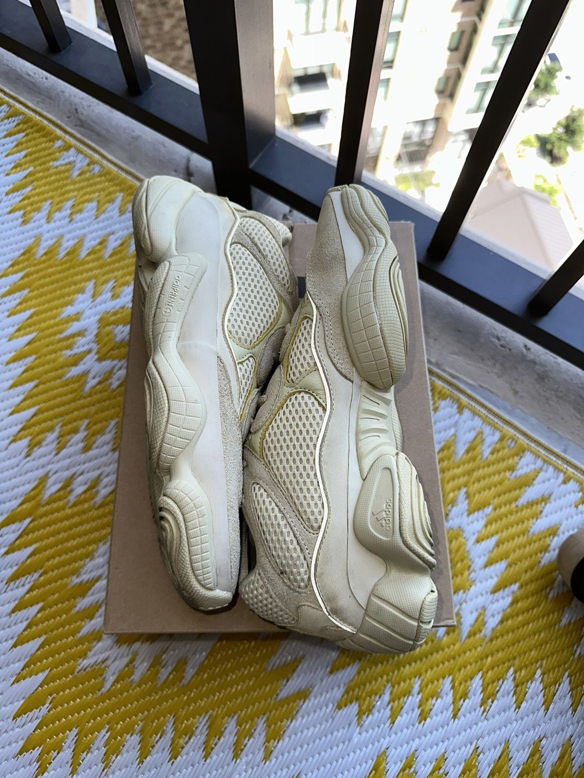 Moon yellow yeezy 500 on feet hot sale