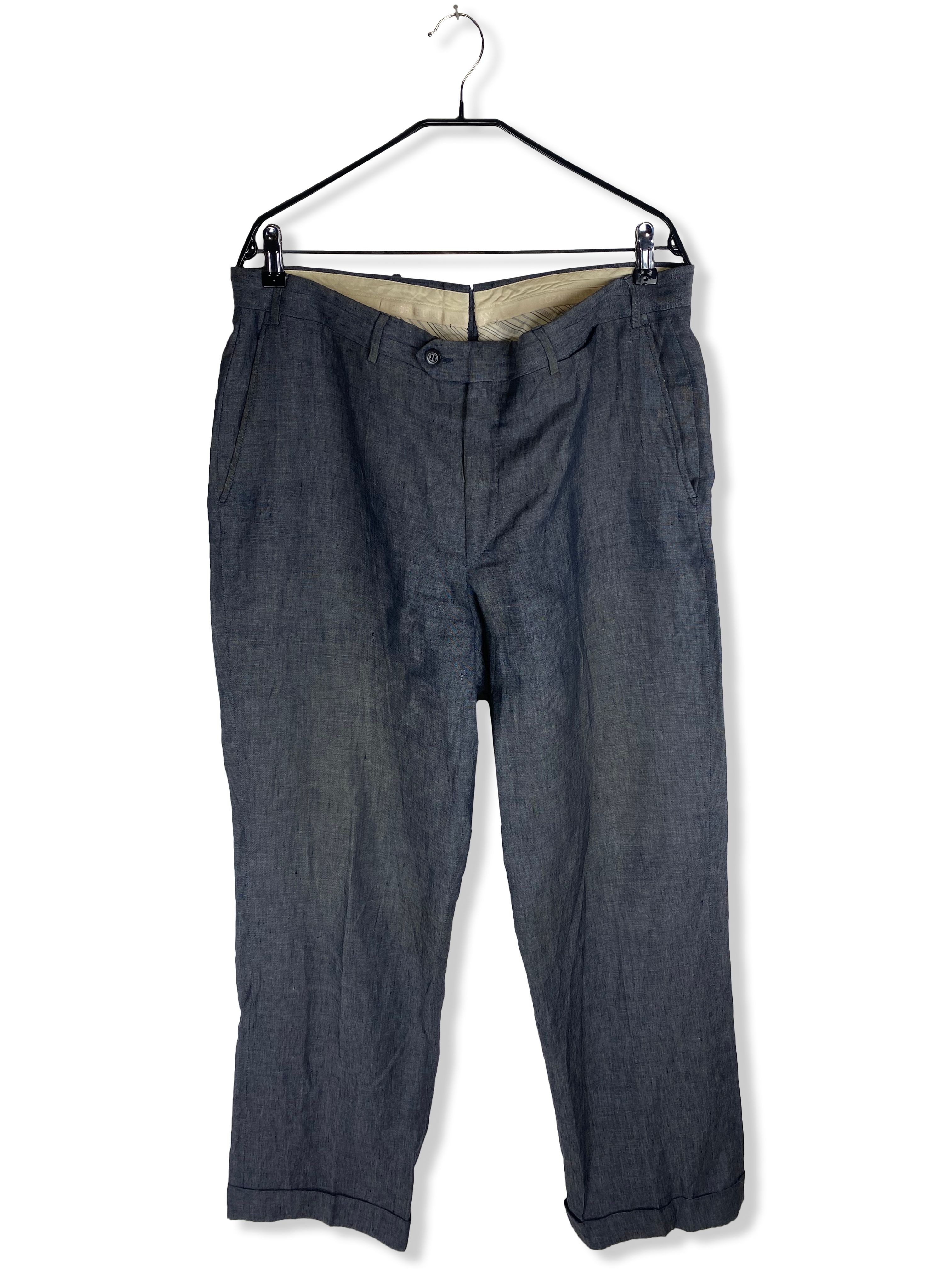 Pre-owned Corneliani X Vintage Corneliani Grey Pants M324