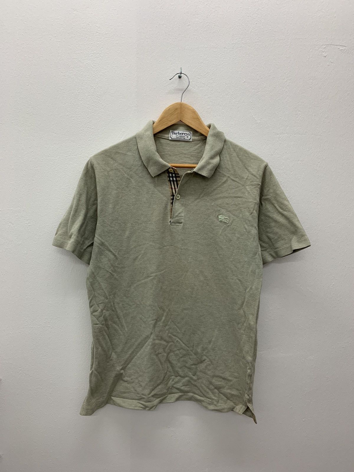 Burberry Vintage Burberrys Nova Check Polo Shirt Size US L / EU 52-54 / 3 - 2 Thumbnail