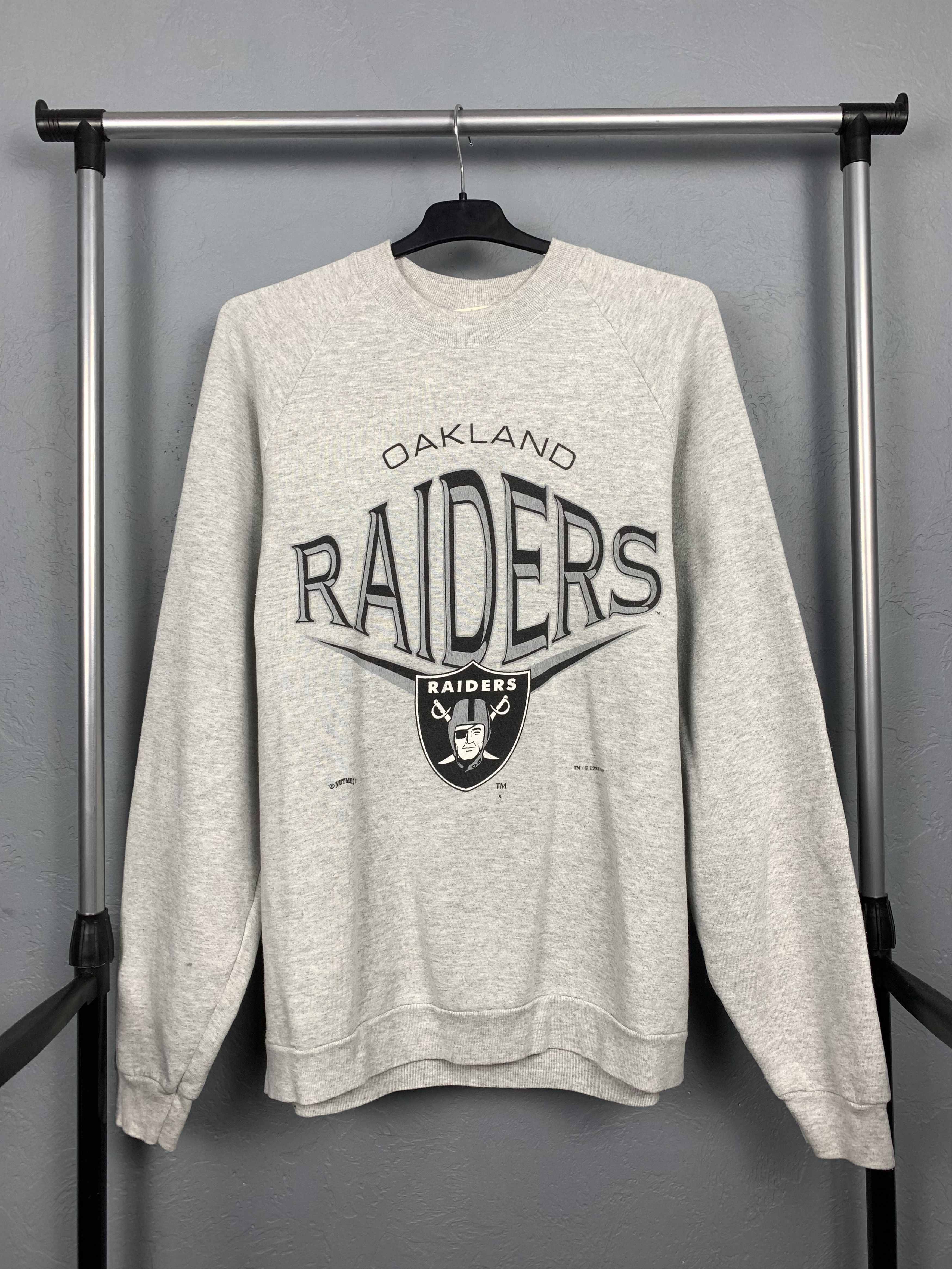 Vintage NFL Oakland Raiders Sweatshirt 1995 Size Large Made in USA