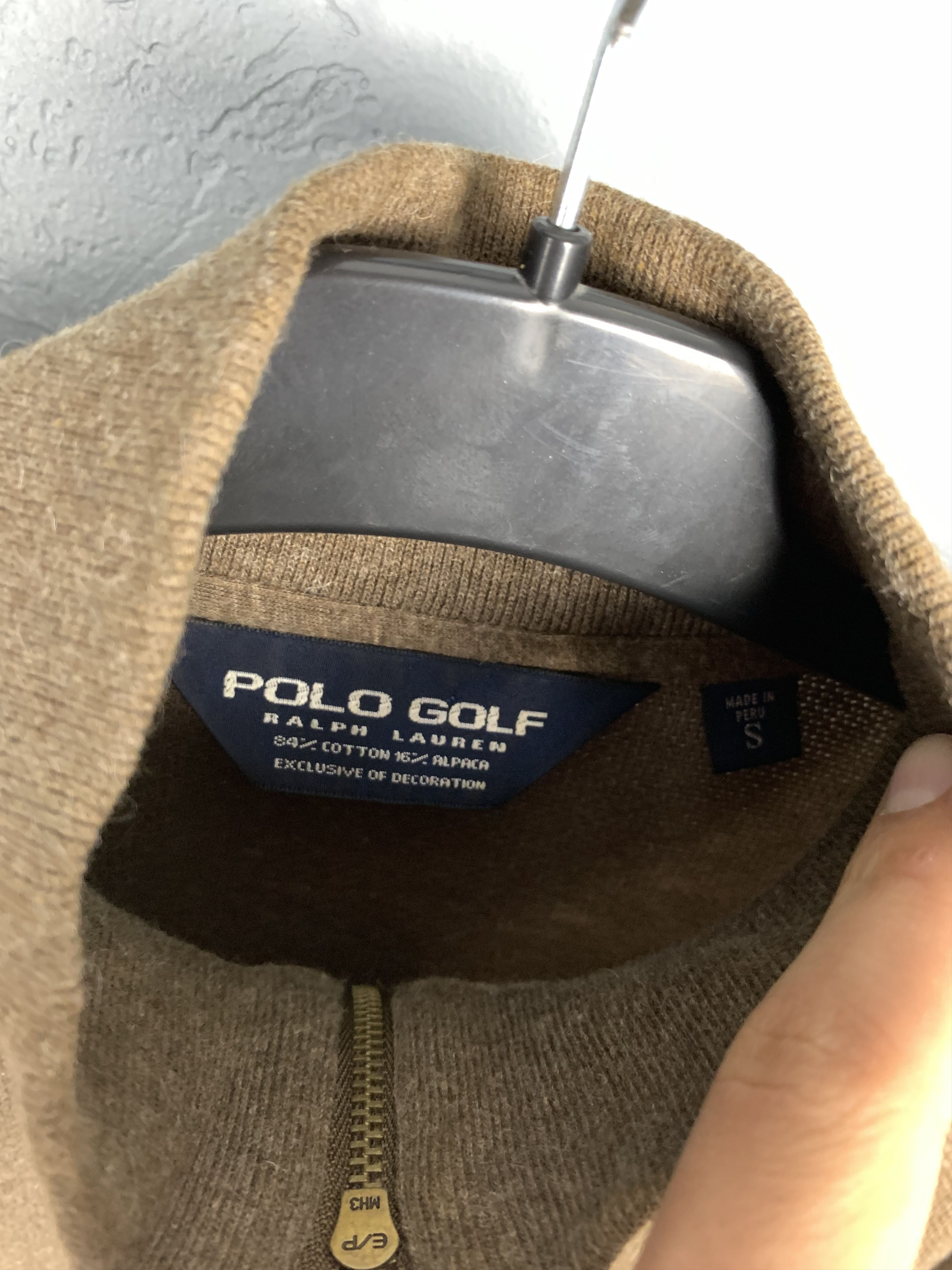 Polo Ralph Lauren Polo Golf Ralph Lauren Vintage Mens 1\4 Zip Sweatshirt Brown Size US S / EU 44-46 / 1 - 3 Thumbnail