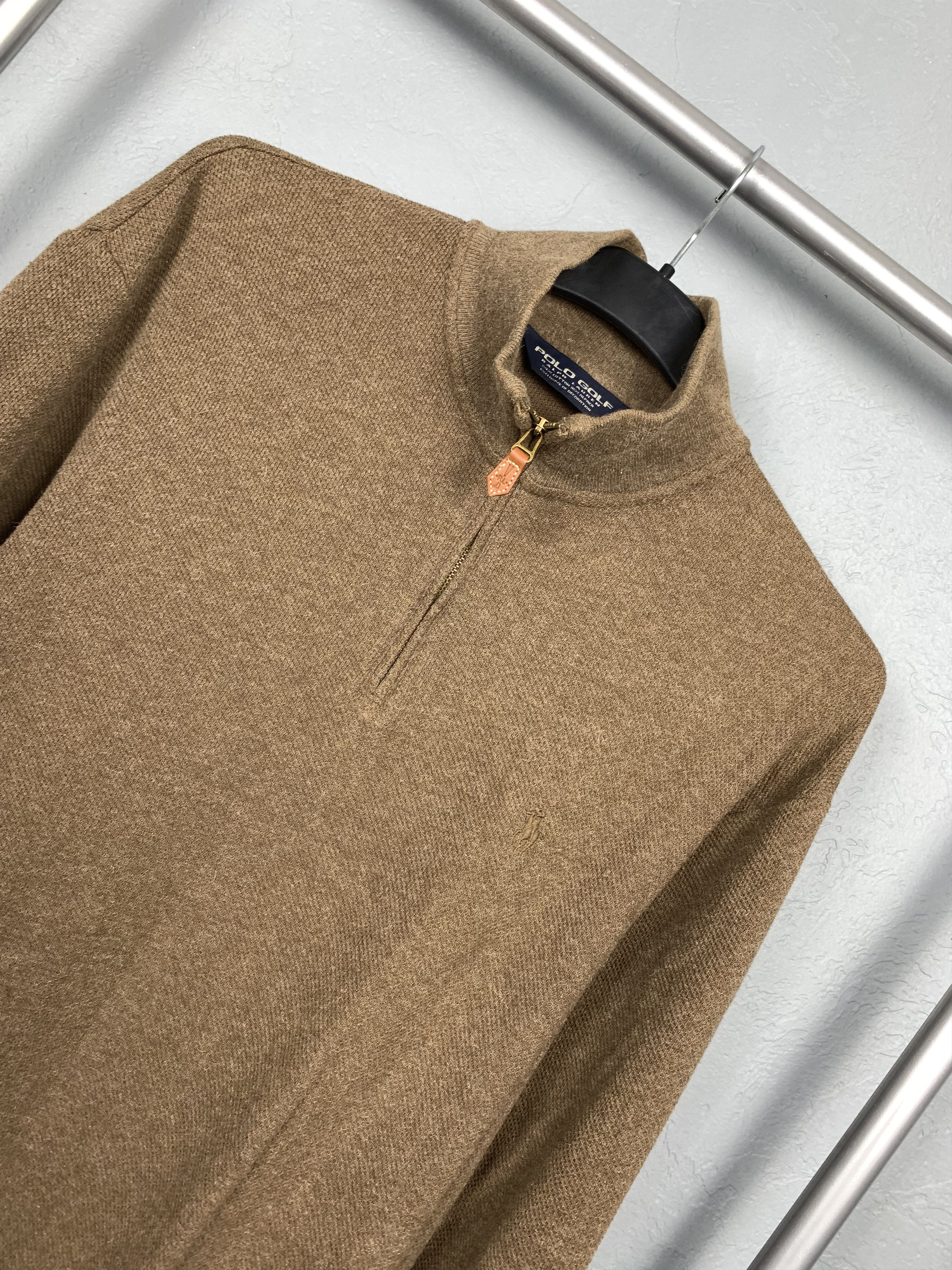 Polo Ralph Lauren Polo Golf Ralph Lauren Vintage Mens 1\4 Zip Sweatshirt Brown Size US S / EU 44-46 / 1 - 2 Thumbnail