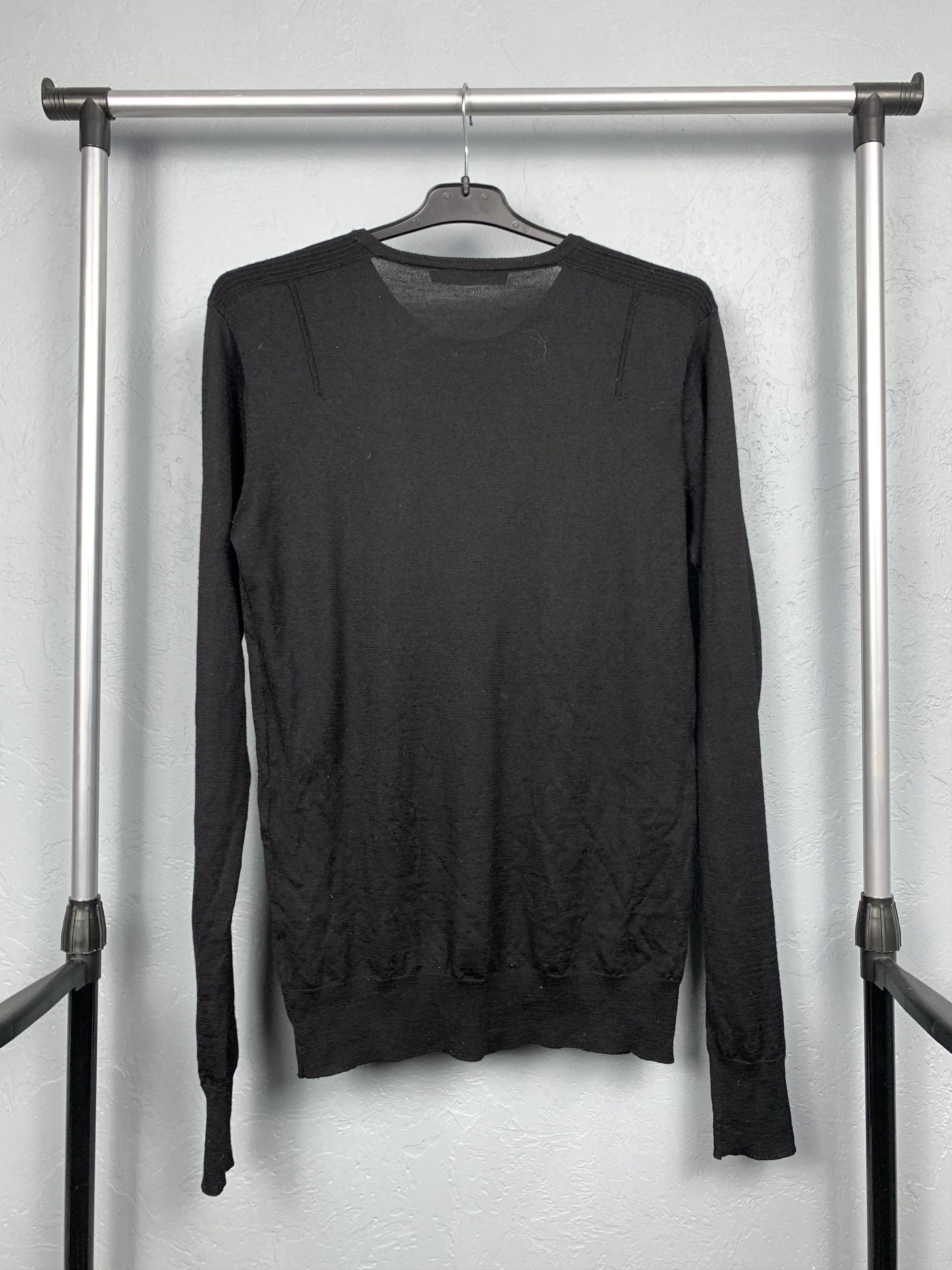 Allsaints AllSaints Shadow Crew Neck Mens Merino Wool Knit Sweater Size US L / EU 52-54 / 3 - 6 Thumbnail