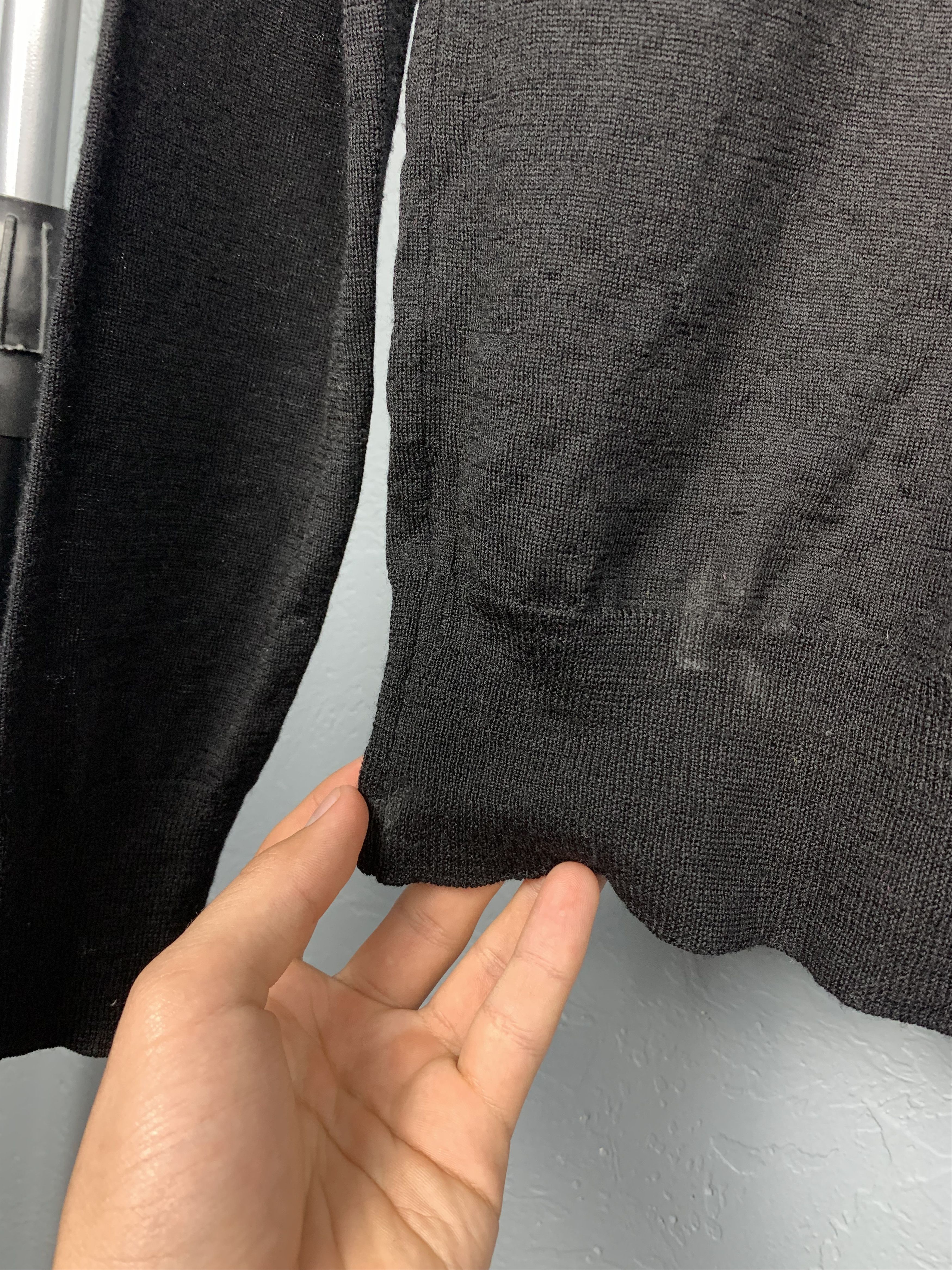Allsaints AllSaints Shadow Crew Neck Mens Merino Wool Knit Sweater Size US L / EU 52-54 / 3 - 3 Thumbnail