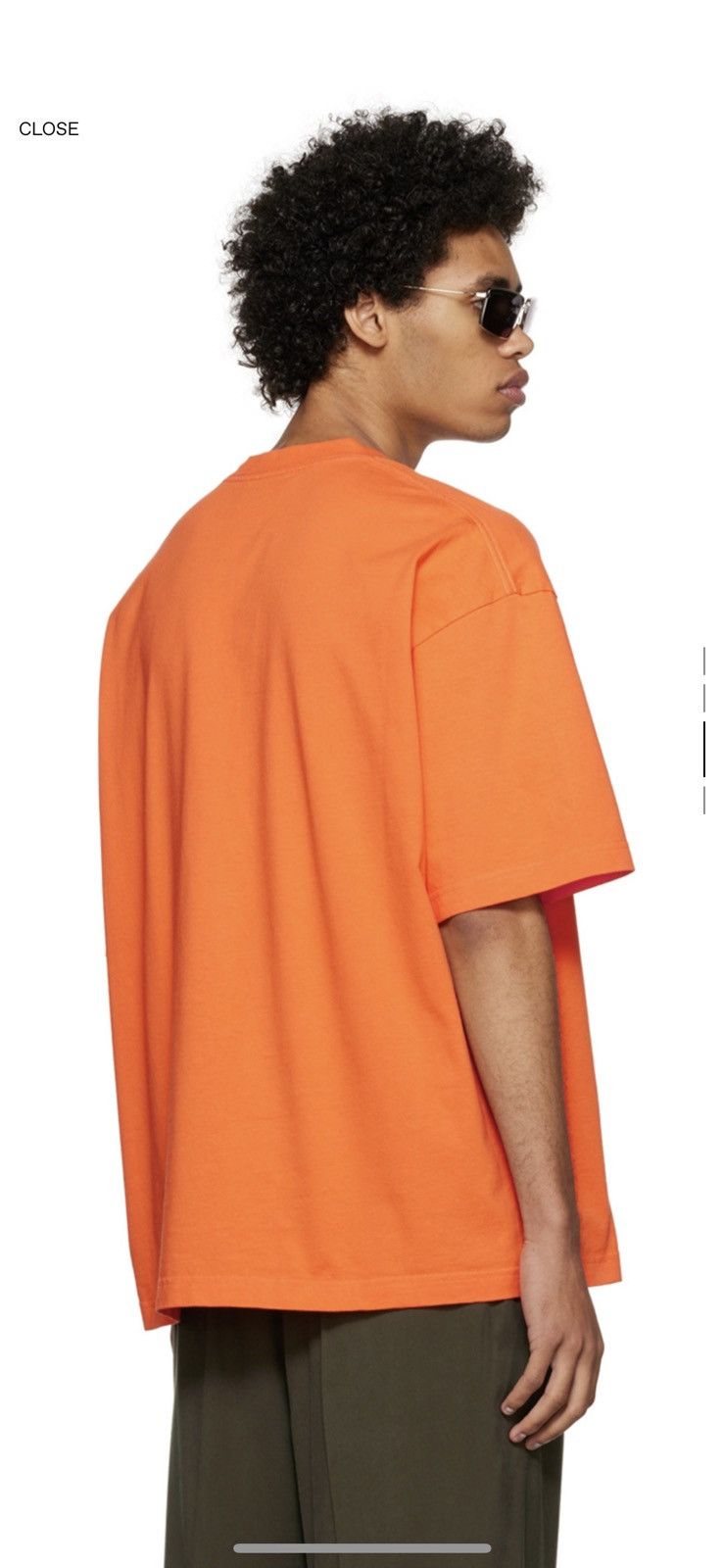 Balenciaga Balenciaga Orange Cotton T Shirt Size US L / EU 52-54 / 3 - 3 Thumbnail