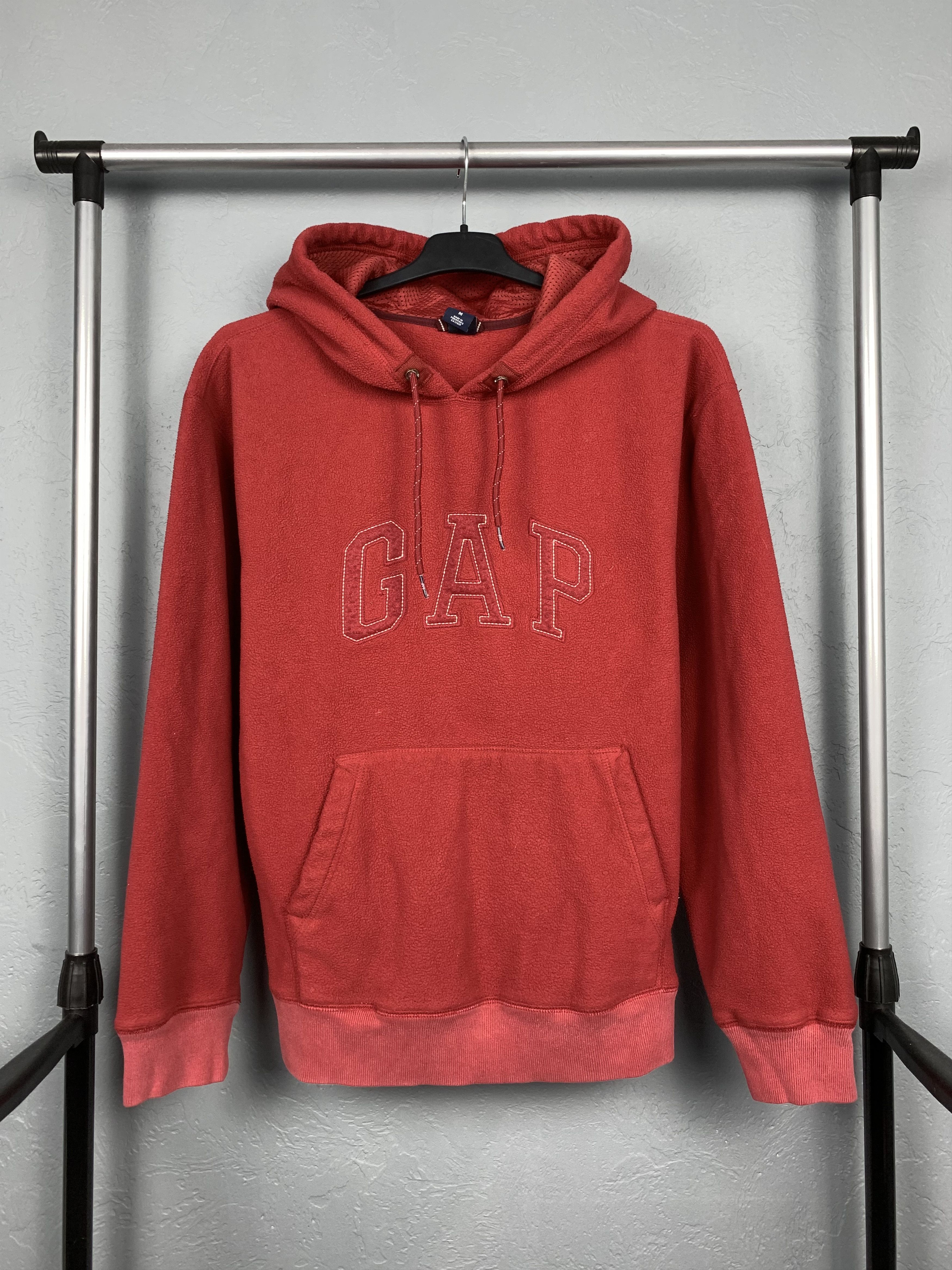 Gap GAP Vintage Mens Fleece Hoodie Size US M / EU 48-50 / 2 - 1 Thumbnail