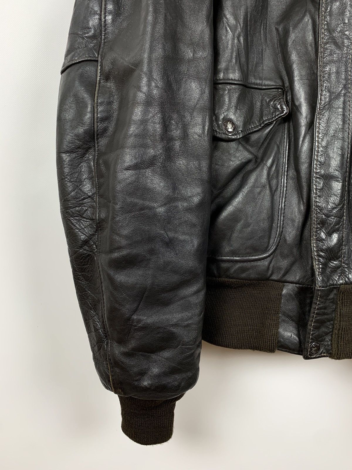 Schott Vintage Schott I-S 674 M-S Leather Flight Jacket Size US L / EU 52-54 / 3 - 10 Thumbnail