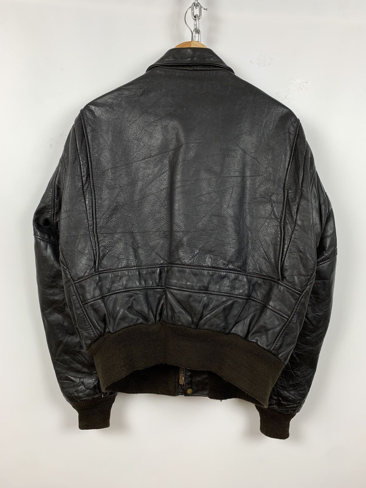 Schott Vintage Schott I-S 674 M-S Leather Flight Jacket Size US L / EU 52-54 / 3 - 5 Thumbnail