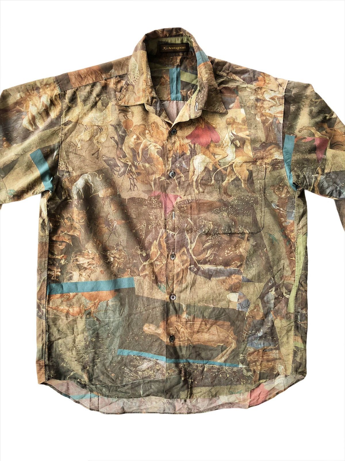 Art Comes First SICK🔥🇮🇹 "Napoleon War" Abstract Baroque B/D Shirt Size US L / EU 52-54 / 3 - 1 Thumbnail