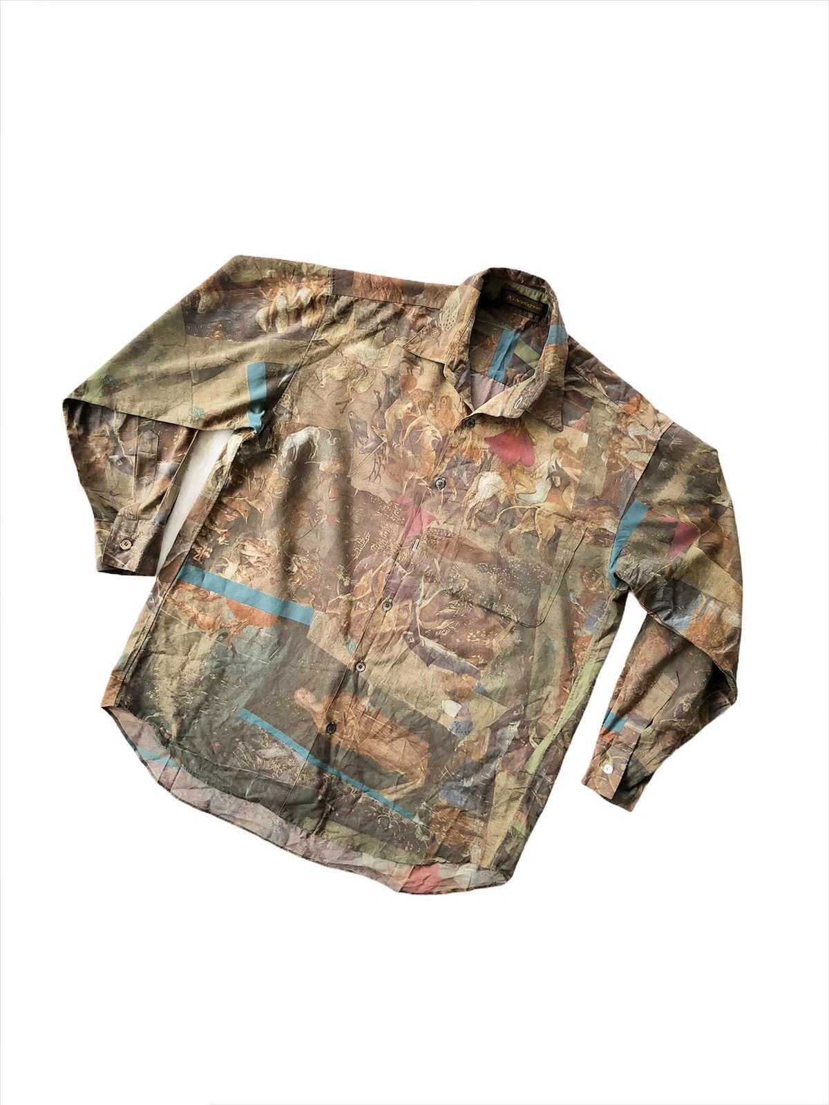 Art Comes First SICK🔥🇮🇹 "Napoleon War" Abstract Baroque B/D Shirt Size US L / EU 52-54 / 3 - 2 Thumbnail