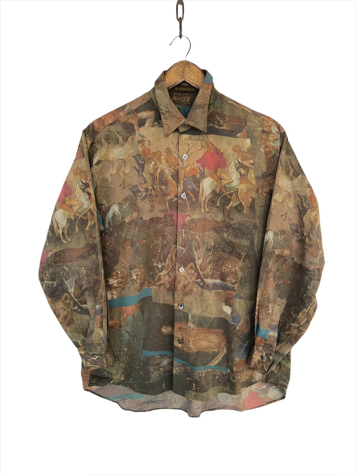 Art Comes First SICK🔥🇮🇹 "Napoleon War" Abstract Baroque B/D Shirt Size US L / EU 52-54 / 3 - 3 Thumbnail