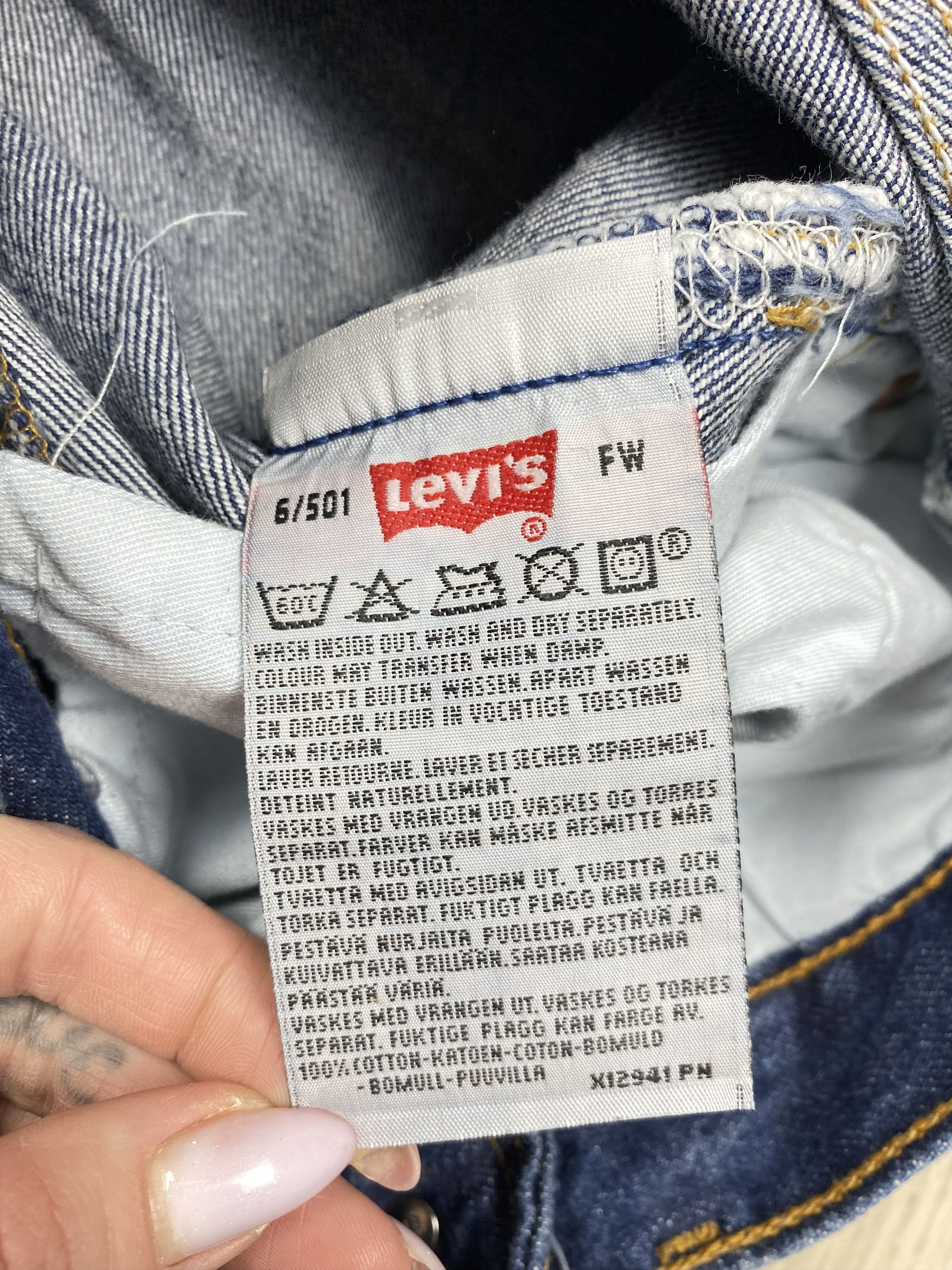 Levis 501 Vintage Mens Denim Pants Jeans