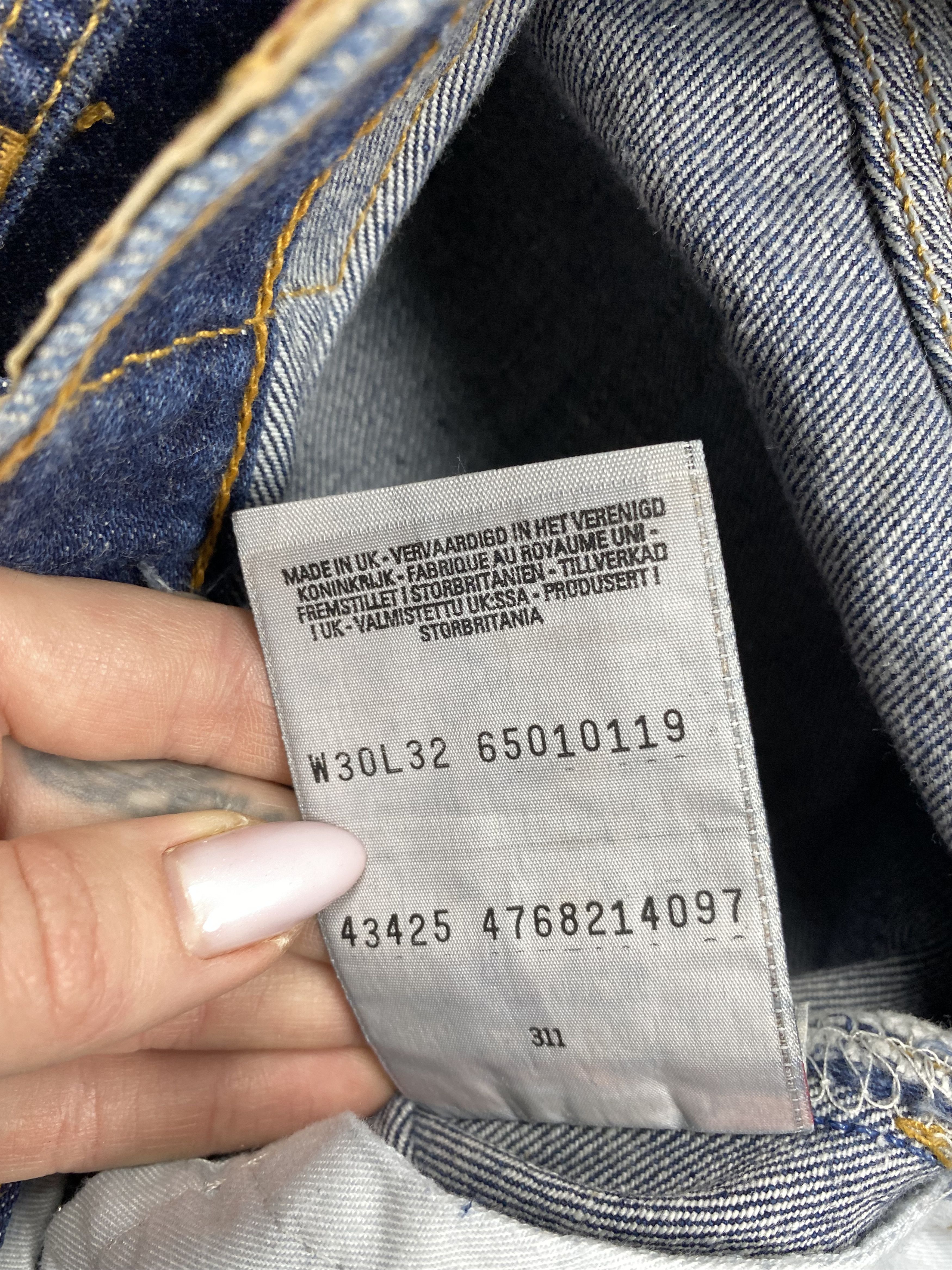 Levis 501 Vintage Mens Denim Pants Jeans