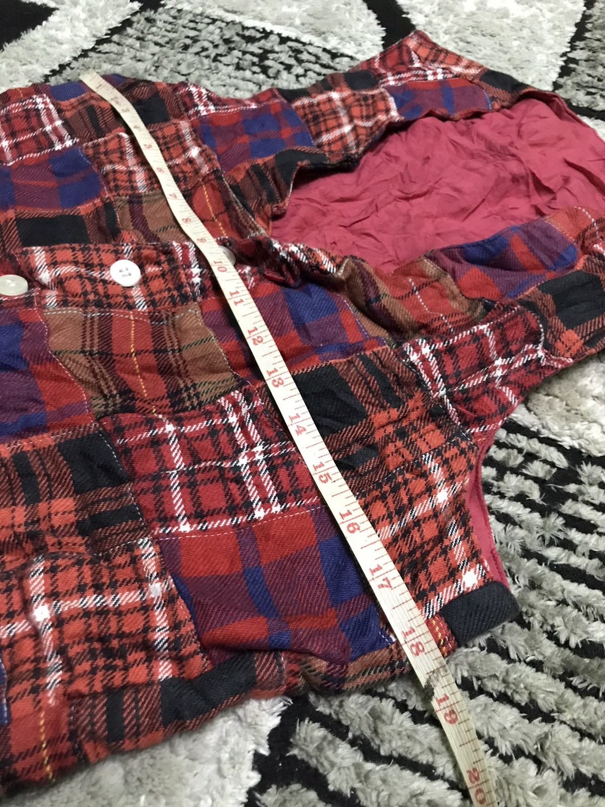 Japanese Brand patchwork vest Size US S / EU 44-46 / 1 - 6 Thumbnail