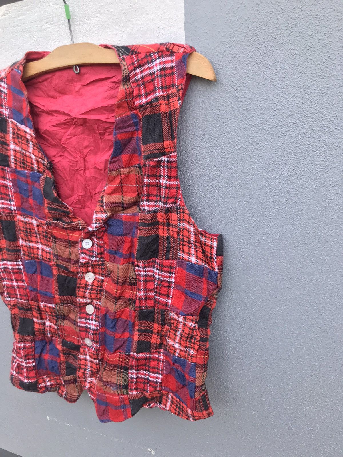 Japanese Brand patchwork vest Size US S / EU 44-46 / 1 - 2 Thumbnail