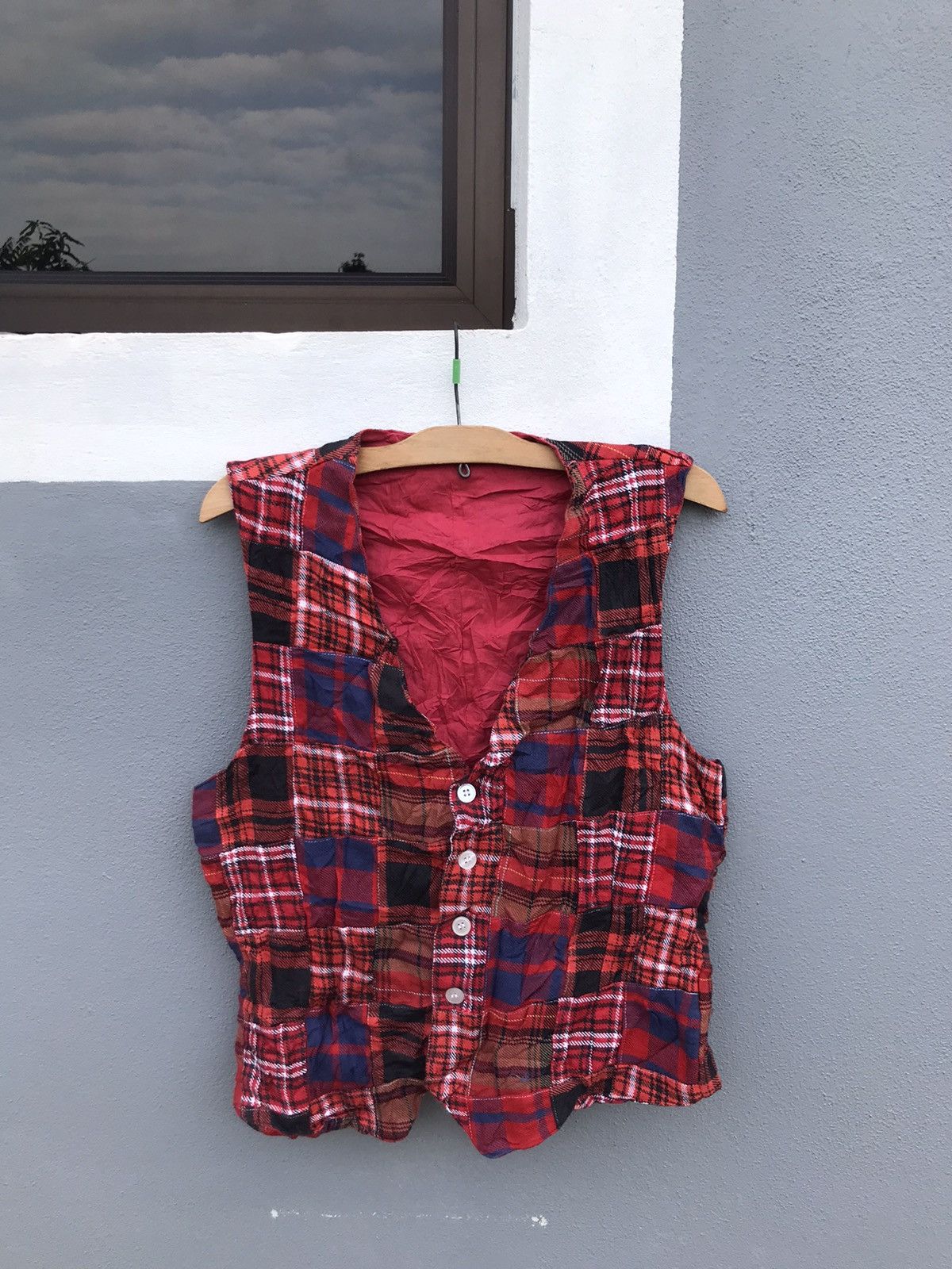 Japanese Brand patchwork vest Size US S / EU 44-46 / 1 - 1 Thumbnail