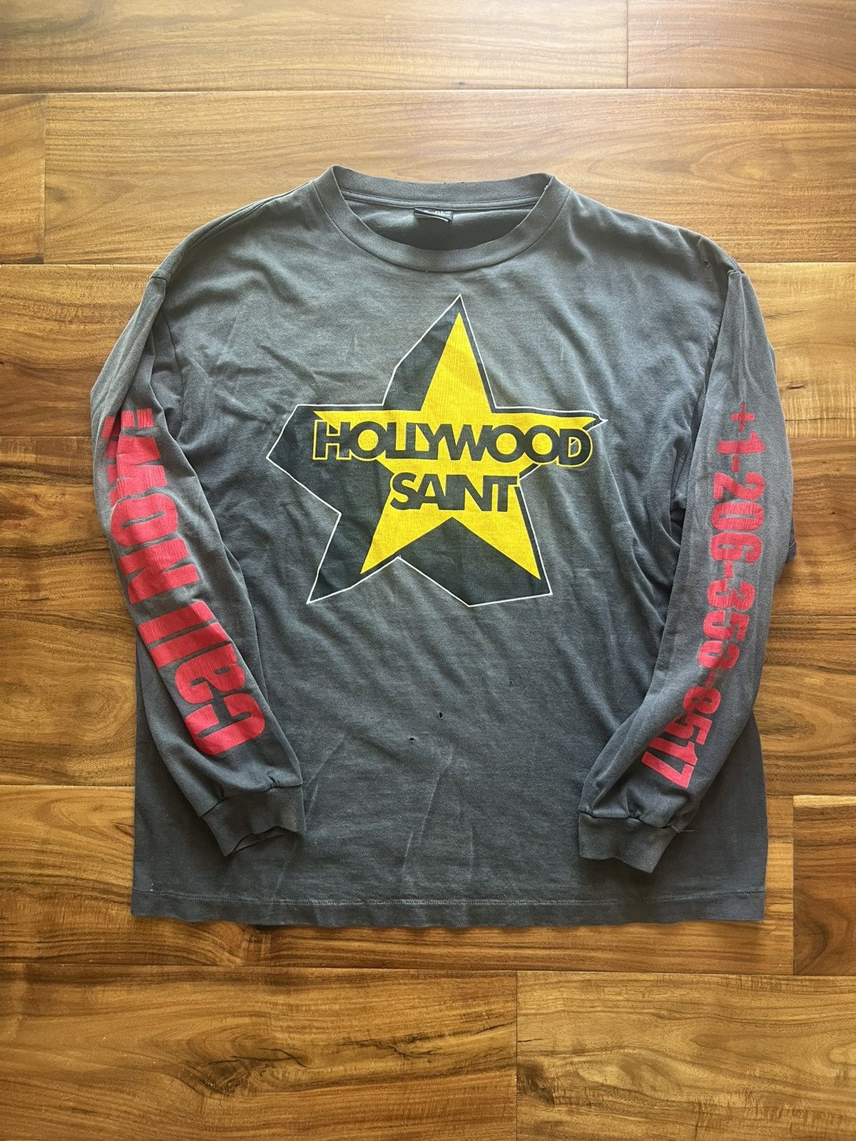 Saint Michael Hollywood Star Long Sleeve XXXL | Grailed