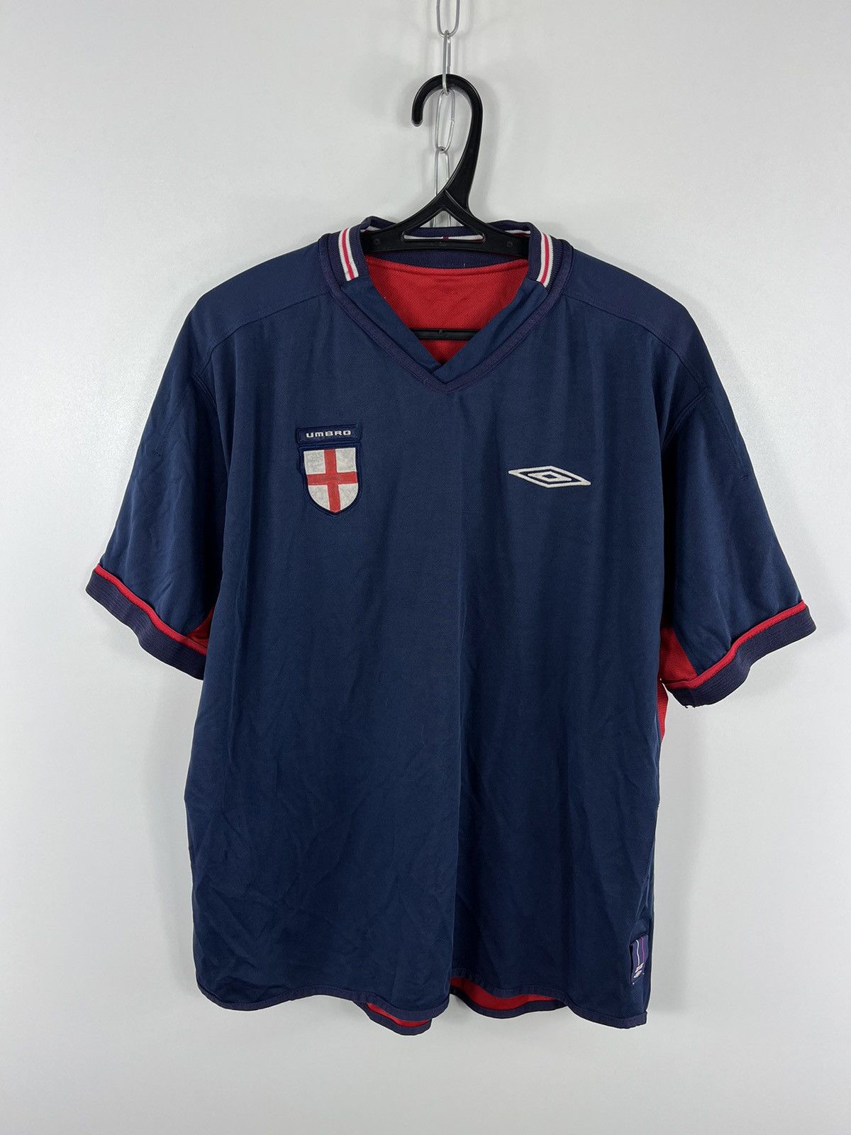 Umbro England Umbro Reversible 2004 Away Jersey T-Shirt Size L Size US XL / EU 56 / 4 - 7 Thumbnail
