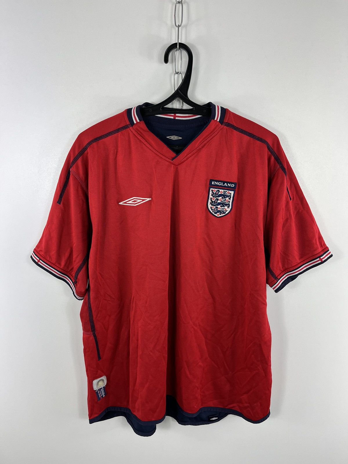 Umbro England Umbro Reversible 2004 Away Jersey T-Shirt Size L Size US XL / EU 56 / 4 - 1 Thumbnail