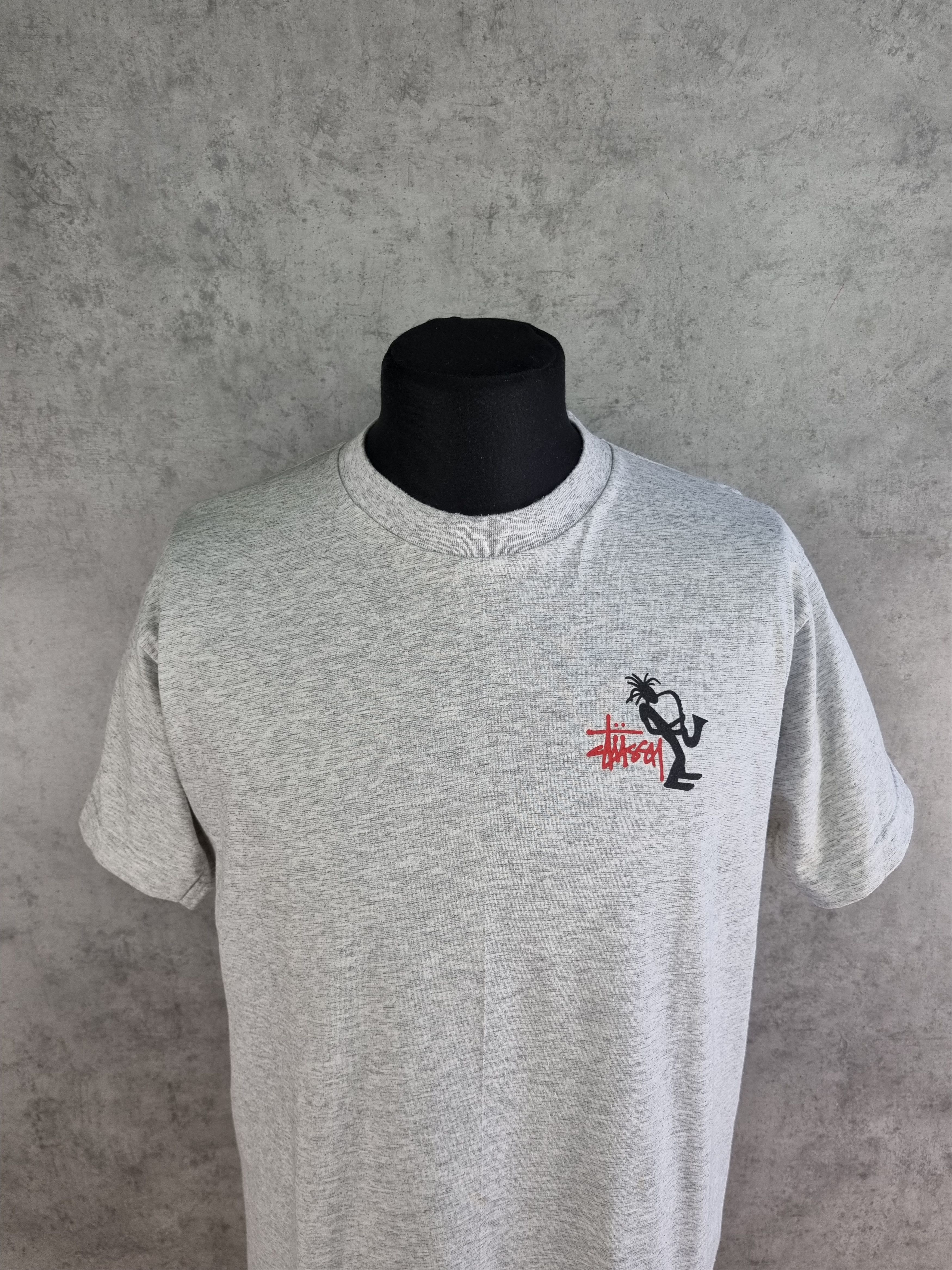 Stussy 90s Stussy Jazz Vintage Tee shirt Made in USA skaters Size US XL / EU 56 / 4 - 5 Thumbnail