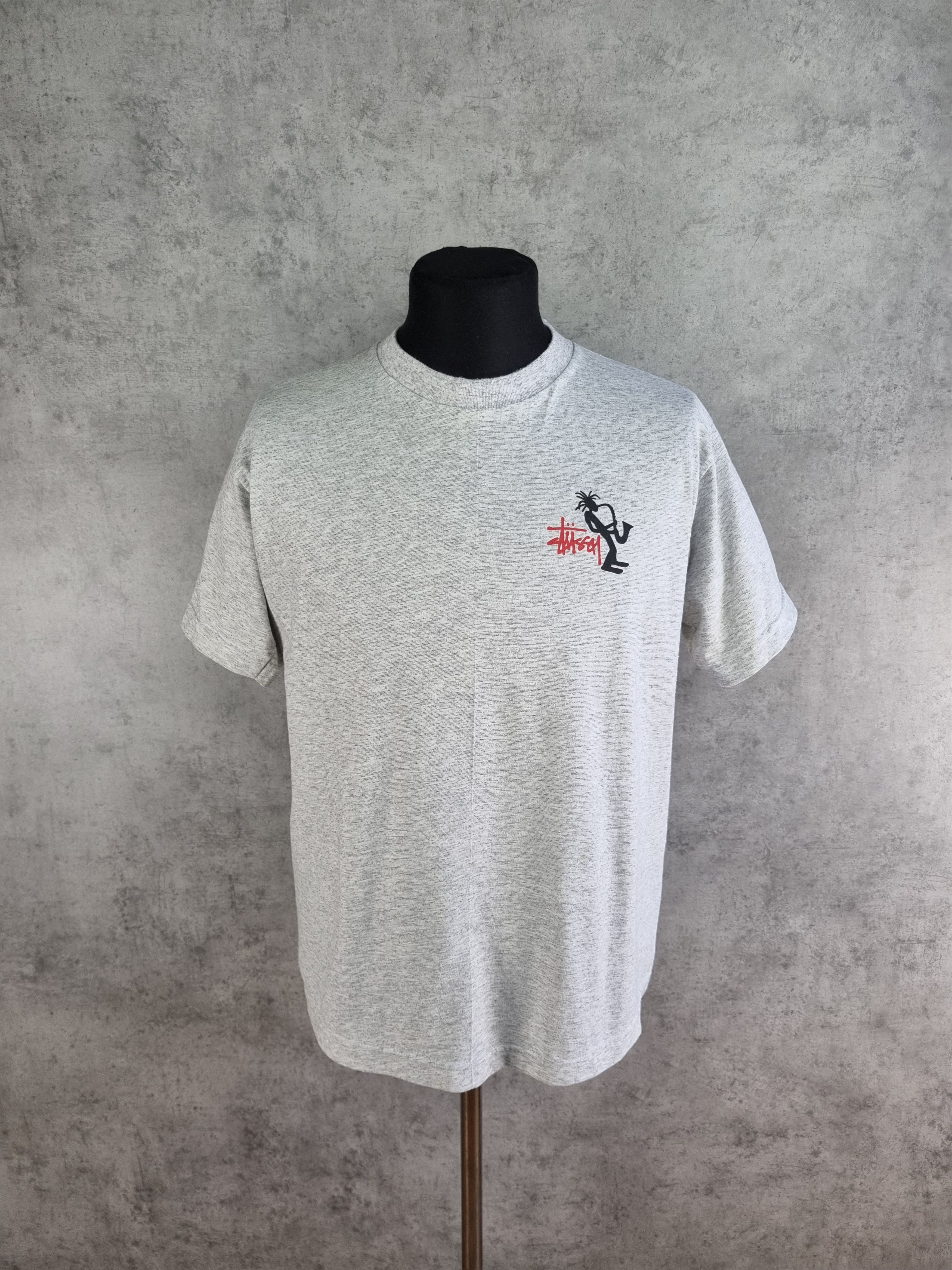 Stussy 90s Stussy Jazz Vintage Tee shirt Made in USA skaters Size US XL / EU 56 / 4 - 3 Thumbnail