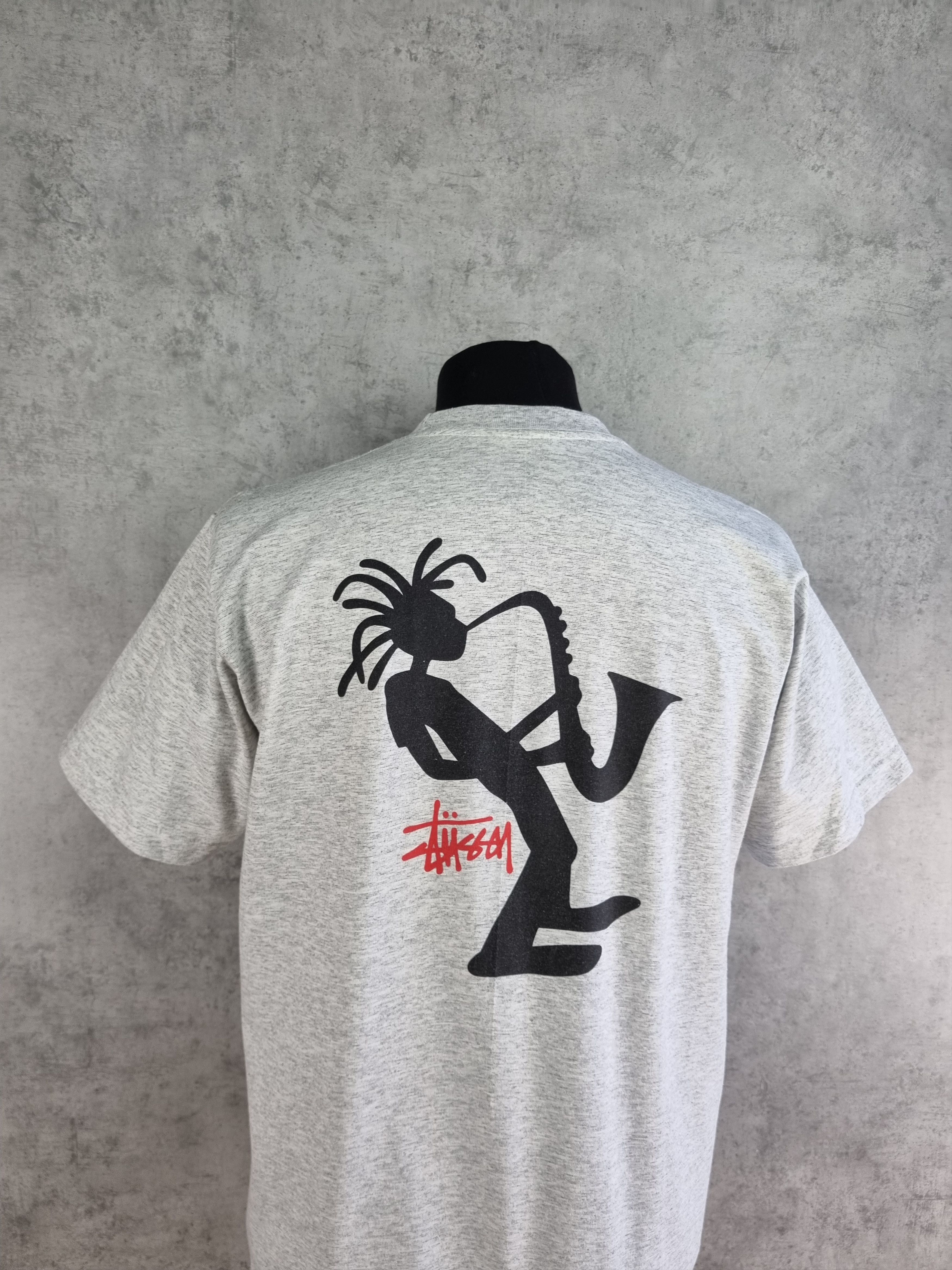 Stussy 90s Stussy Jazz Vintage Tee shirt Made in USA skaters Size US XL / EU 56 / 4 - 7 Thumbnail