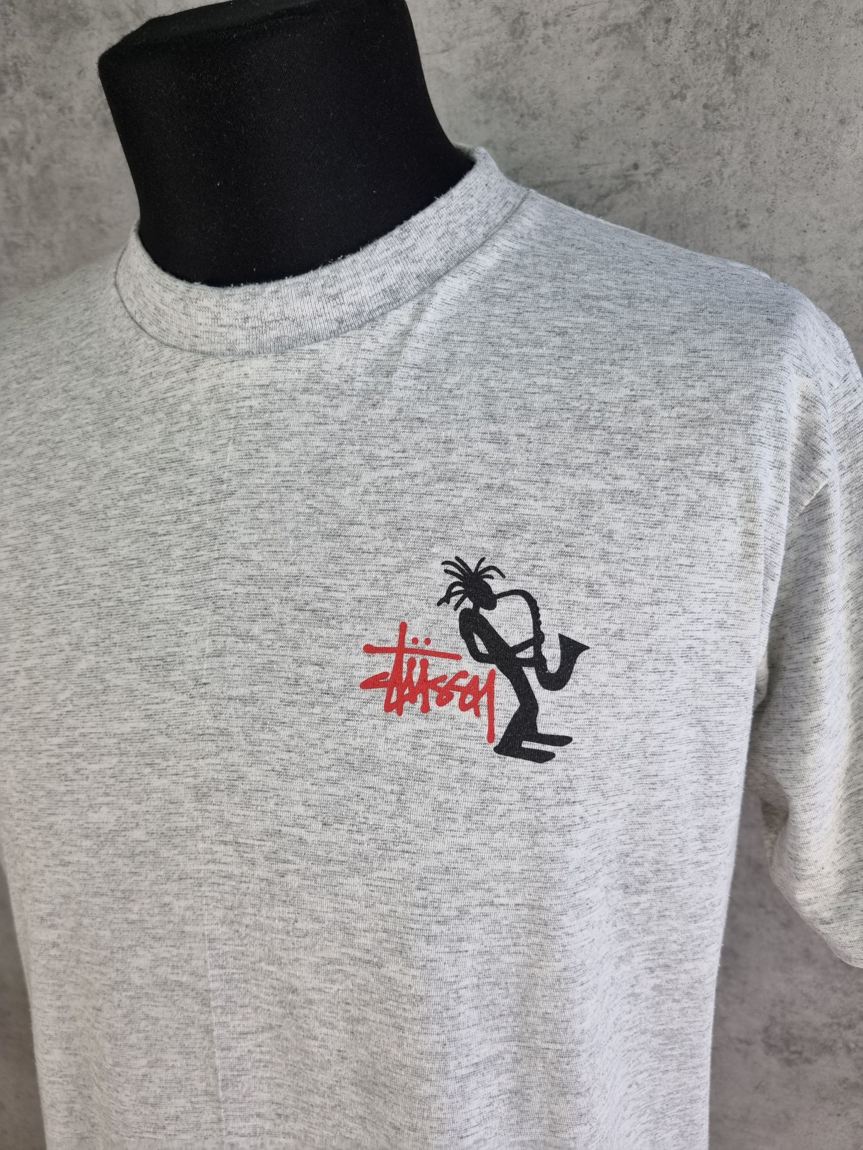 Stussy 90s Stussy Jazz Vintage Tee shirt Made in USA skaters Size US XL / EU 56 / 4 - 13 Thumbnail