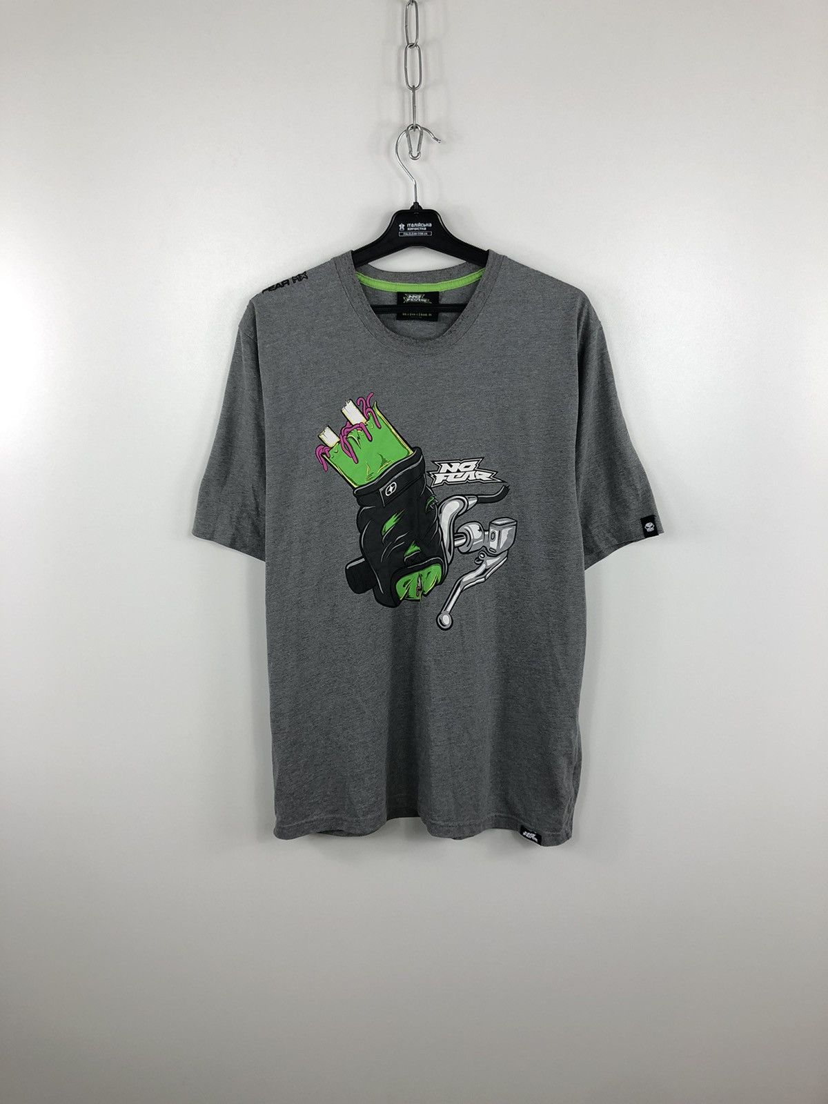 Japanese Brand × No Fear No Fear Big Logo T Shirt Grey Size L Size US L / EU 52-54 / 3 - 1 Thumbnail