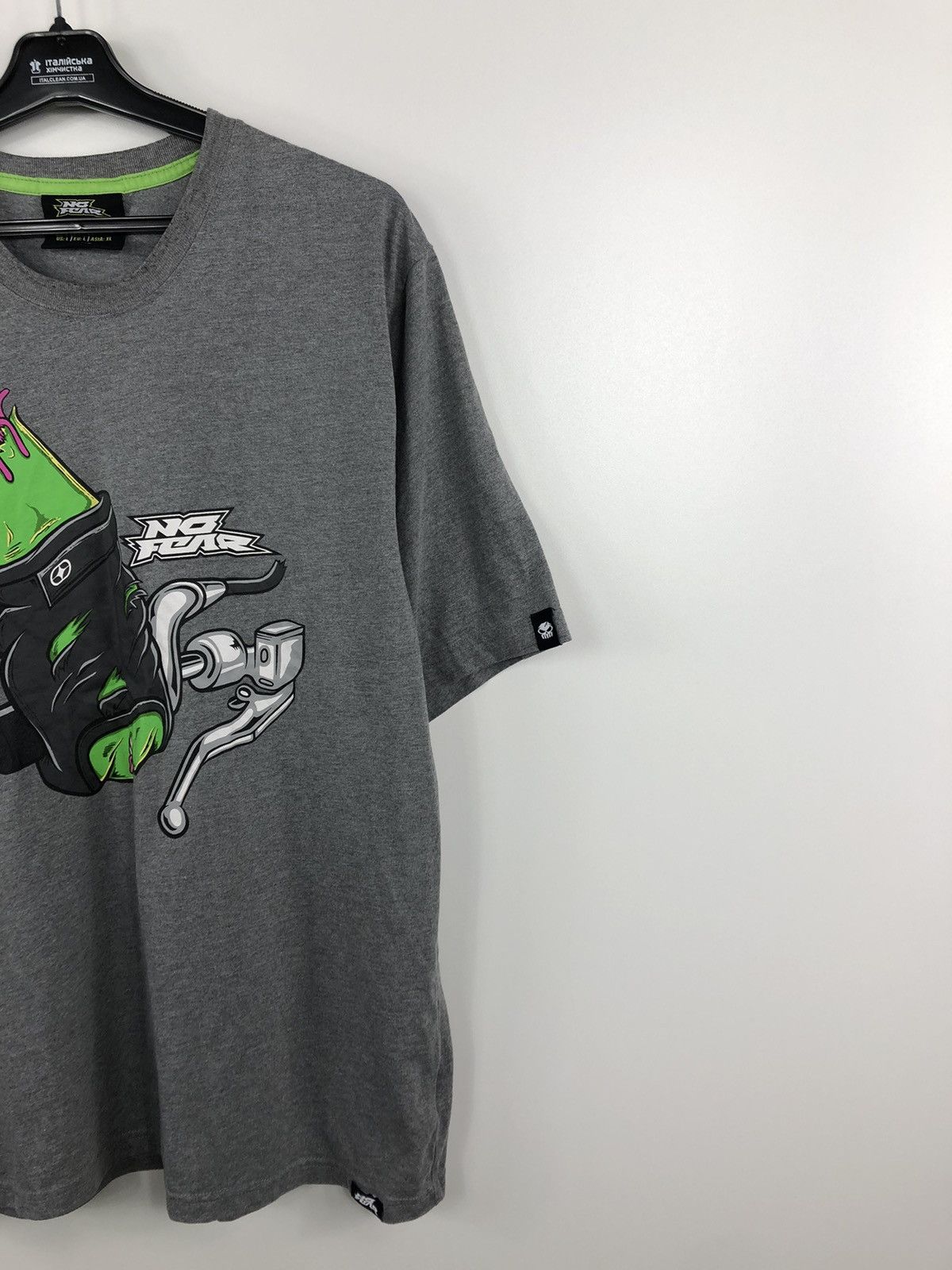 Japanese Brand × No Fear No Fear Big Logo T Shirt Grey Size L Size US L / EU 52-54 / 3 - 3 Thumbnail