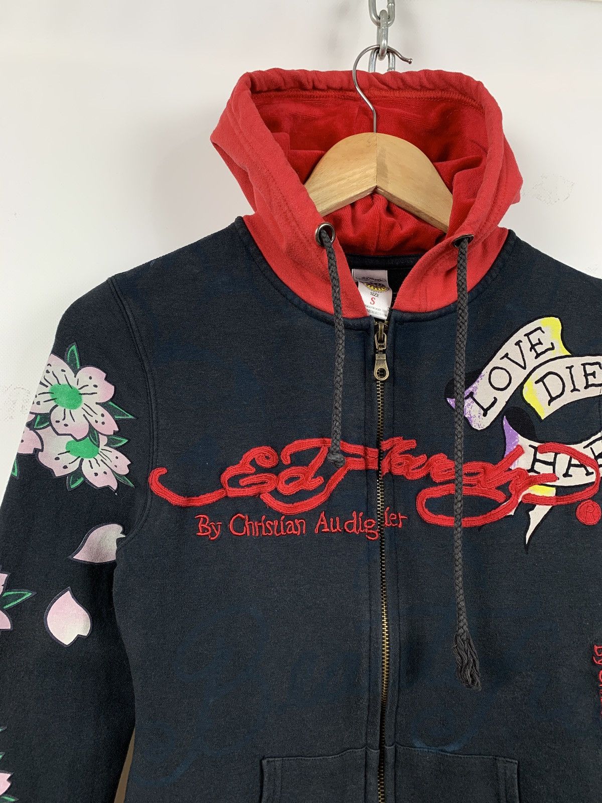Christian Audigier Vintage Ed Hardy Women’s Rhinestones Skull Hoodie Size S / US 4 / IT 40 - 7 Thumbnail