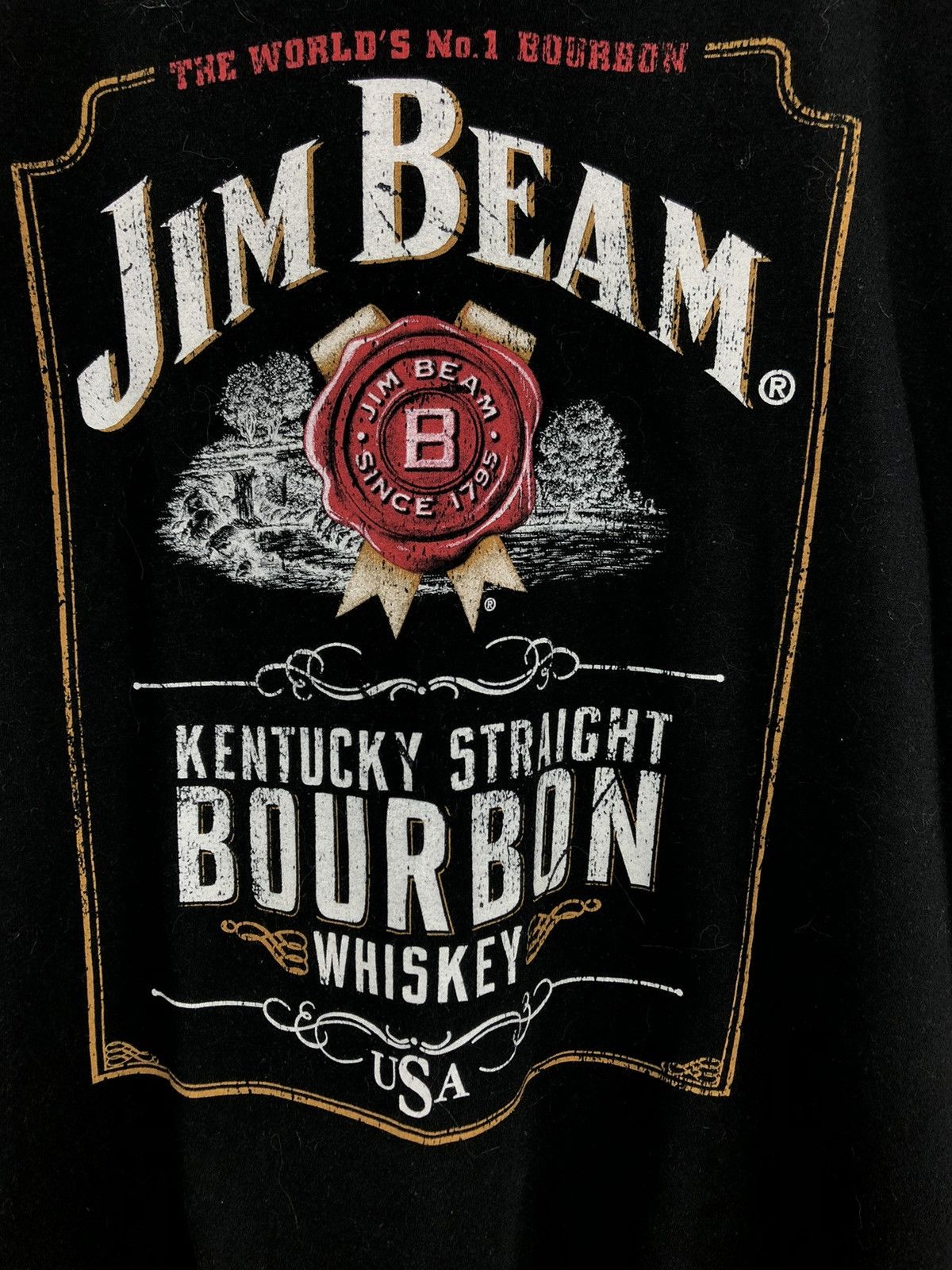 Other × Vintage Vintage Jim Beam Big Logo T-Shirt Black Size S Size US S / EU 44-46 / 1 - 4 Thumbnail