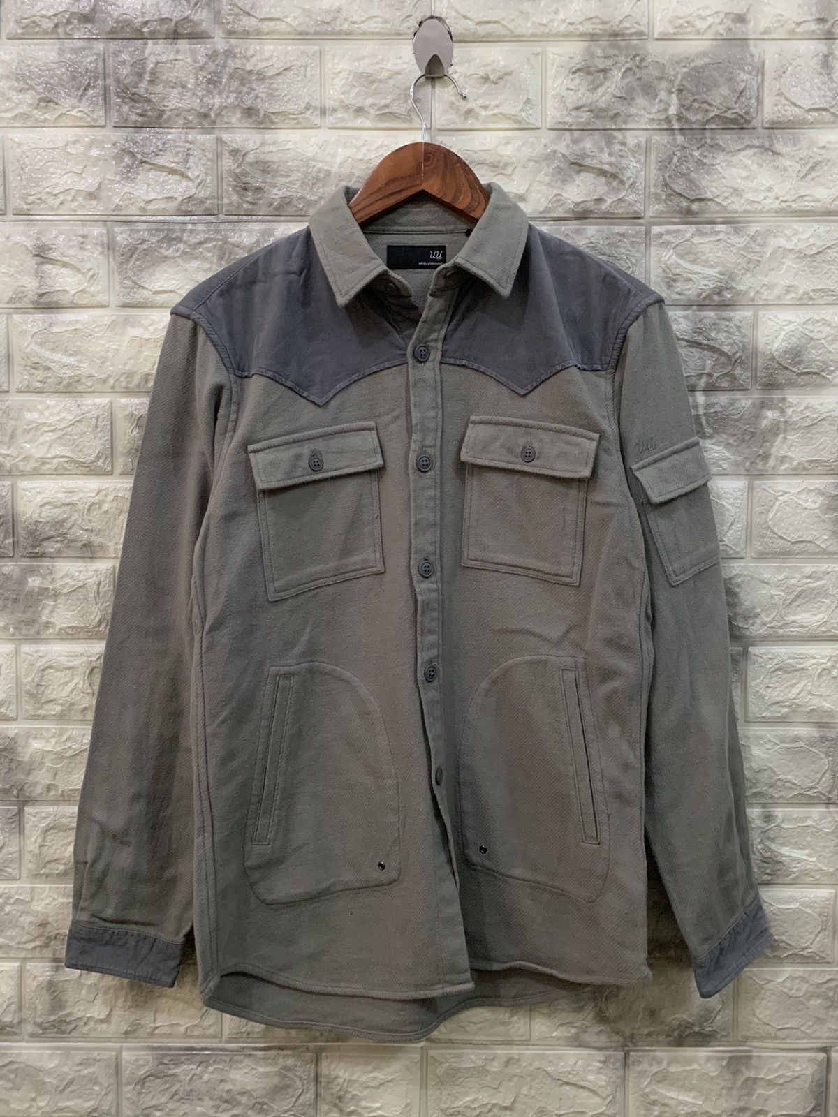 image of Undercover Button Up Jacket in Grey, Men's (Size Small)