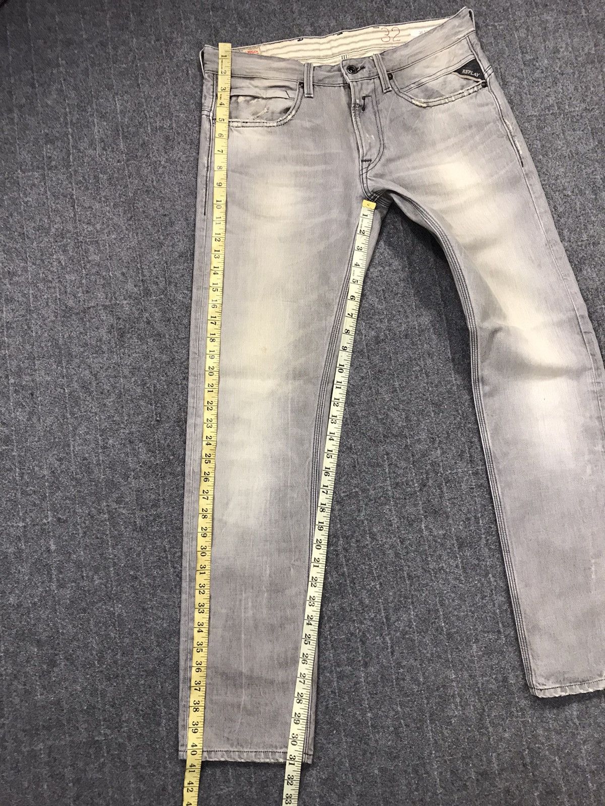 Replay Vintage Replay Distressed Jeans Zipper Style Size US 33 - 24 Thumbnail
