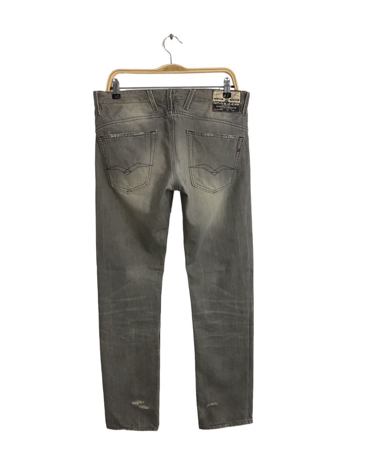 Replay Vintage Replay Distressed Jeans Zipper Style Size US 33 - 2 Thumbnail