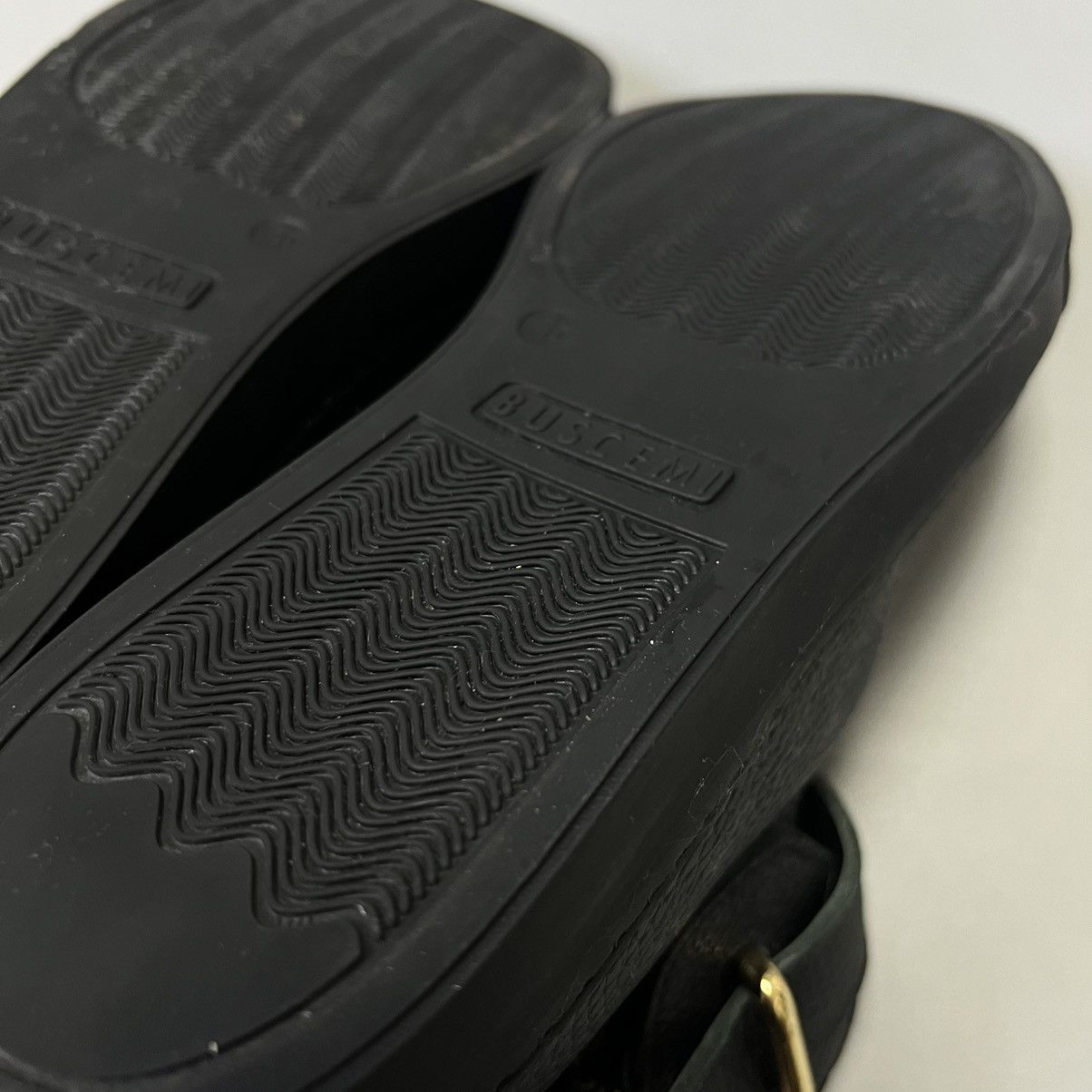 Buscemi Buscemi Leather Shoes Sneakers Black/Gold Size US 7 / EU 40 - 20 Thumbnail