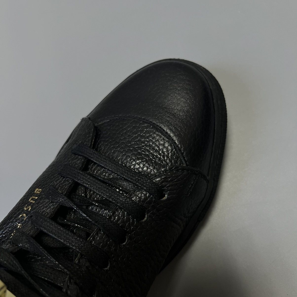 Buscemi Buscemi Leather Shoes Sneakers Black/Gold Size US 7 / EU 40 - 12 Thumbnail