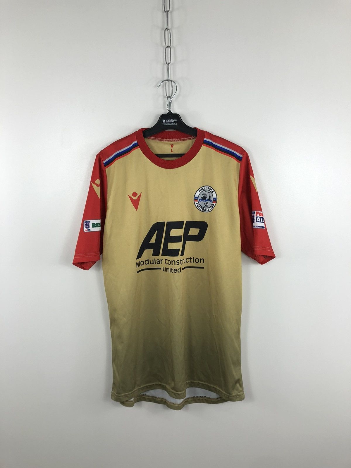 Vintage Millbrook Soccer Jersey T-Shirt Gold/Red Size L Size US L / EU 52-54 / 3 - 1 Thumbnail