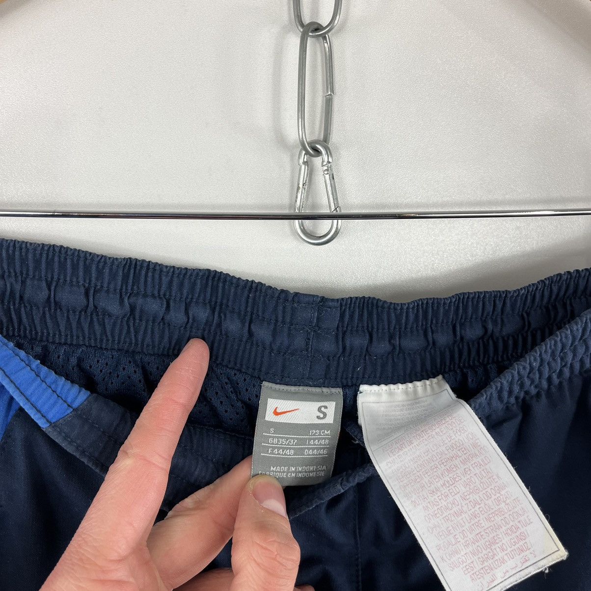 Nike × Vintage Vintage Nike Small Embroidery Swoosh Logo Pants Navy Size S Size US 31 - 8 Thumbnail