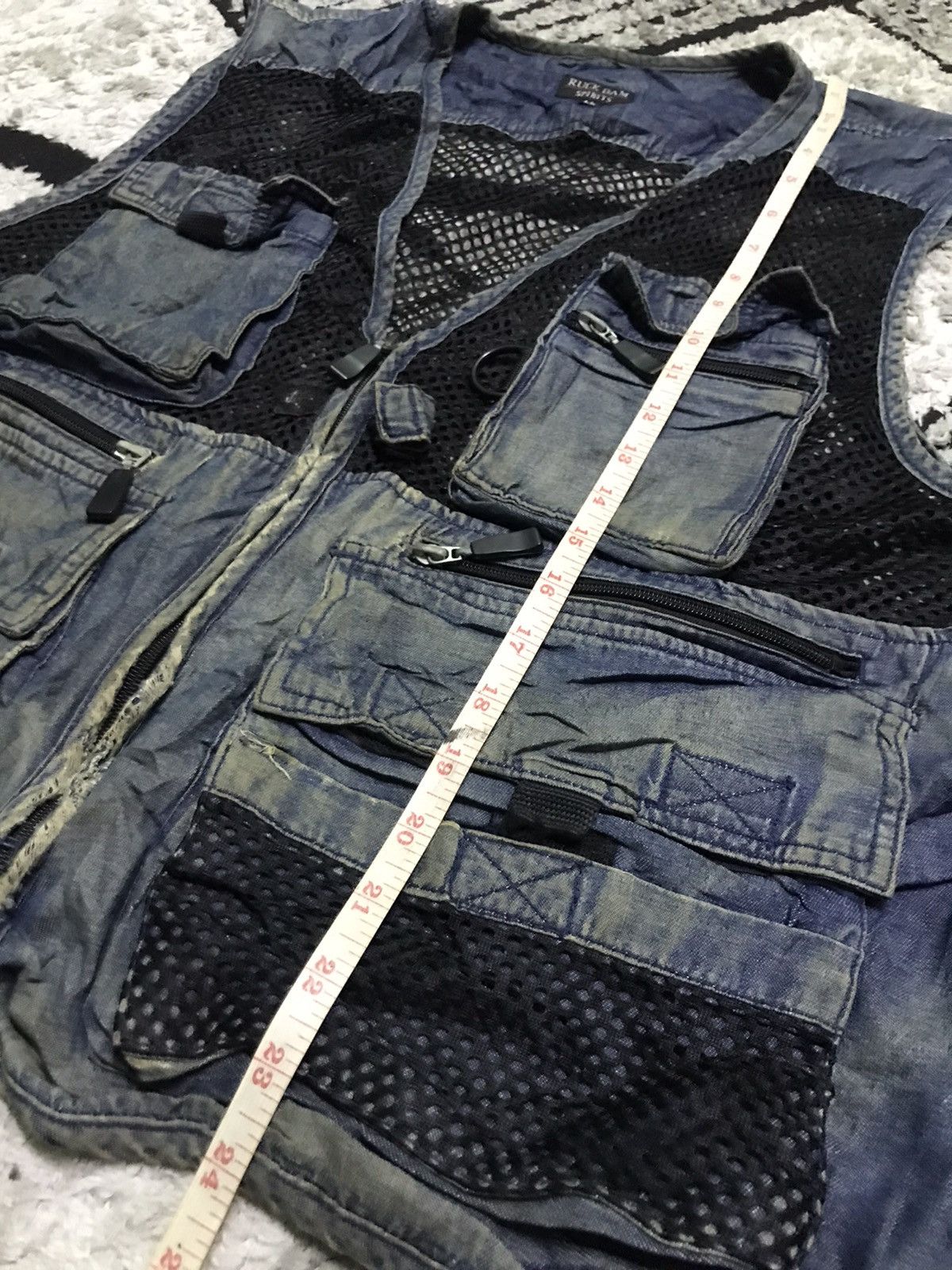 Japanese Brand × Vintage vintage tactical denim vest jacket Size US L / EU 52-54 / 3 - 5 Thumbnail