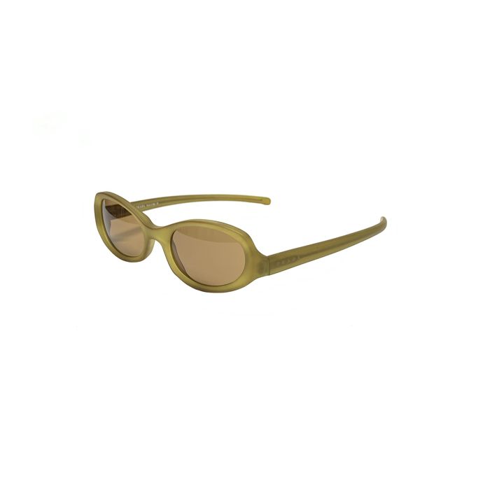 PRADA 2000s frosted angled sunglasses - 小物