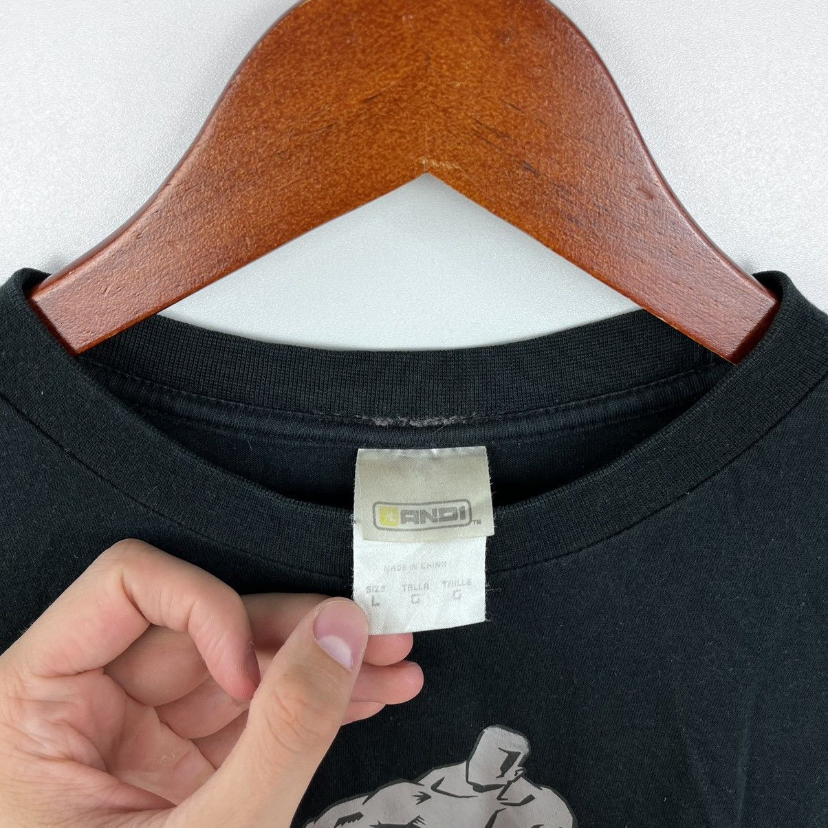 Japanese Brand × NBA × Vintage Vintage Andi T-Shirt Bassketball Mens Black Size L Size US L / EU 52-54 / 3 - 5 Thumbnail