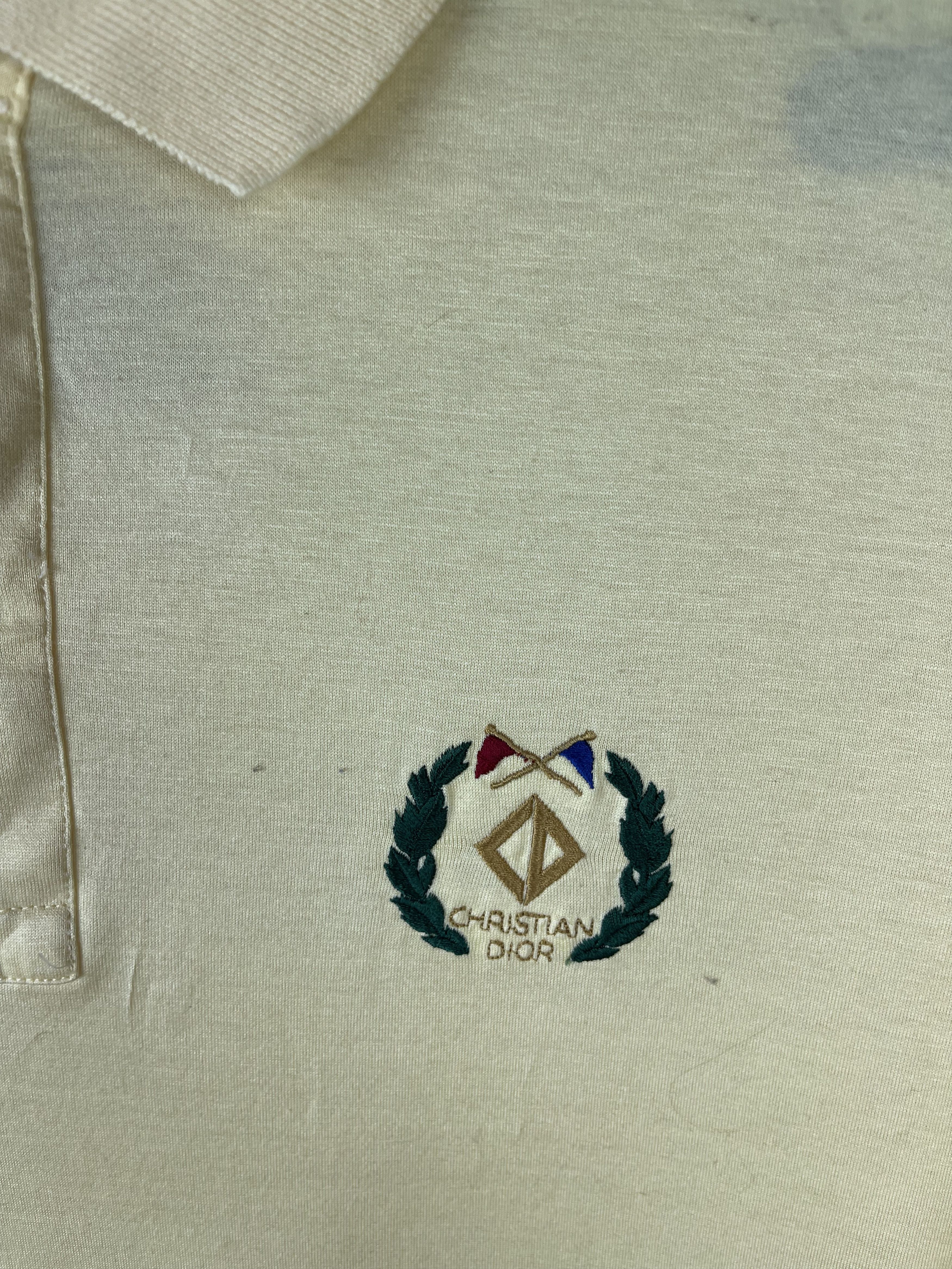 Christian Dior Monsieur Christian Dior Sport vintage embroidered logo yellow polo Size US L / EU 52-54 / 3 - 5 Thumbnail