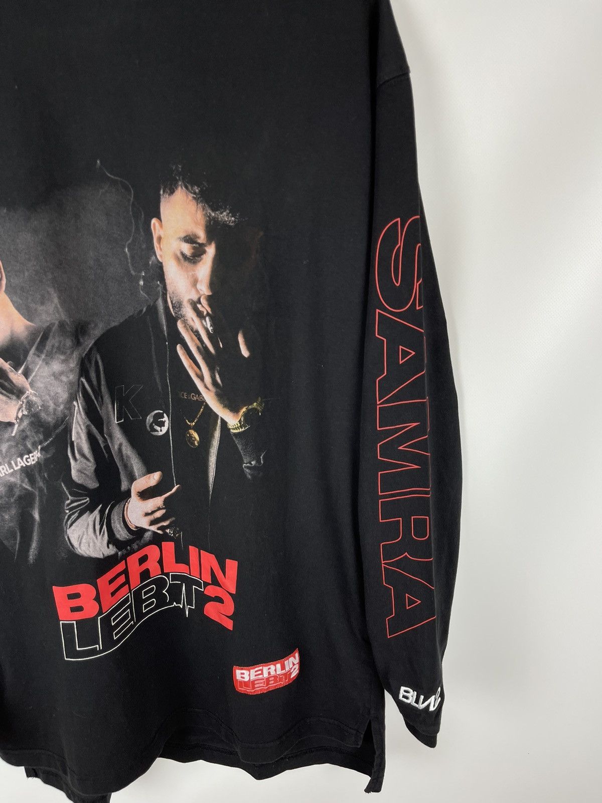 Band Tees × Rap Tees × Vintage Berlin Lebt 2 Capi Samra Rap big logo long sleeve BLN2 Size US M / EU 48-50 / 2 - 5 Thumbnail