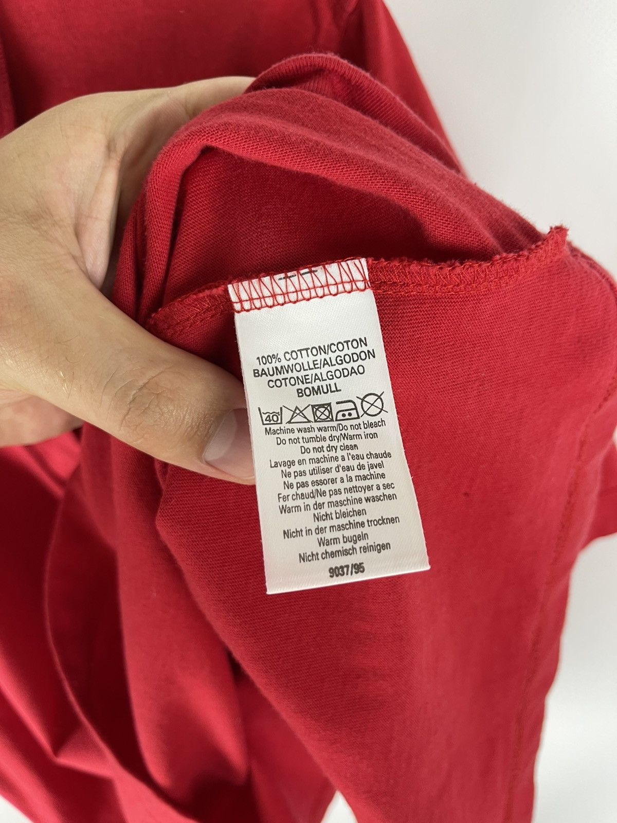 Burberry Burberrys made in England embroidered logo red polo tee Size M / US 6-8 / IT 42-44 - 8 Thumbnail