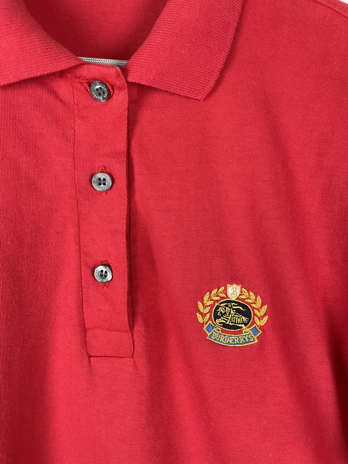 Burberry Burberrys made in England embroidered logo red polo tee Size M / US 6-8 / IT 42-44 - 4 Thumbnail