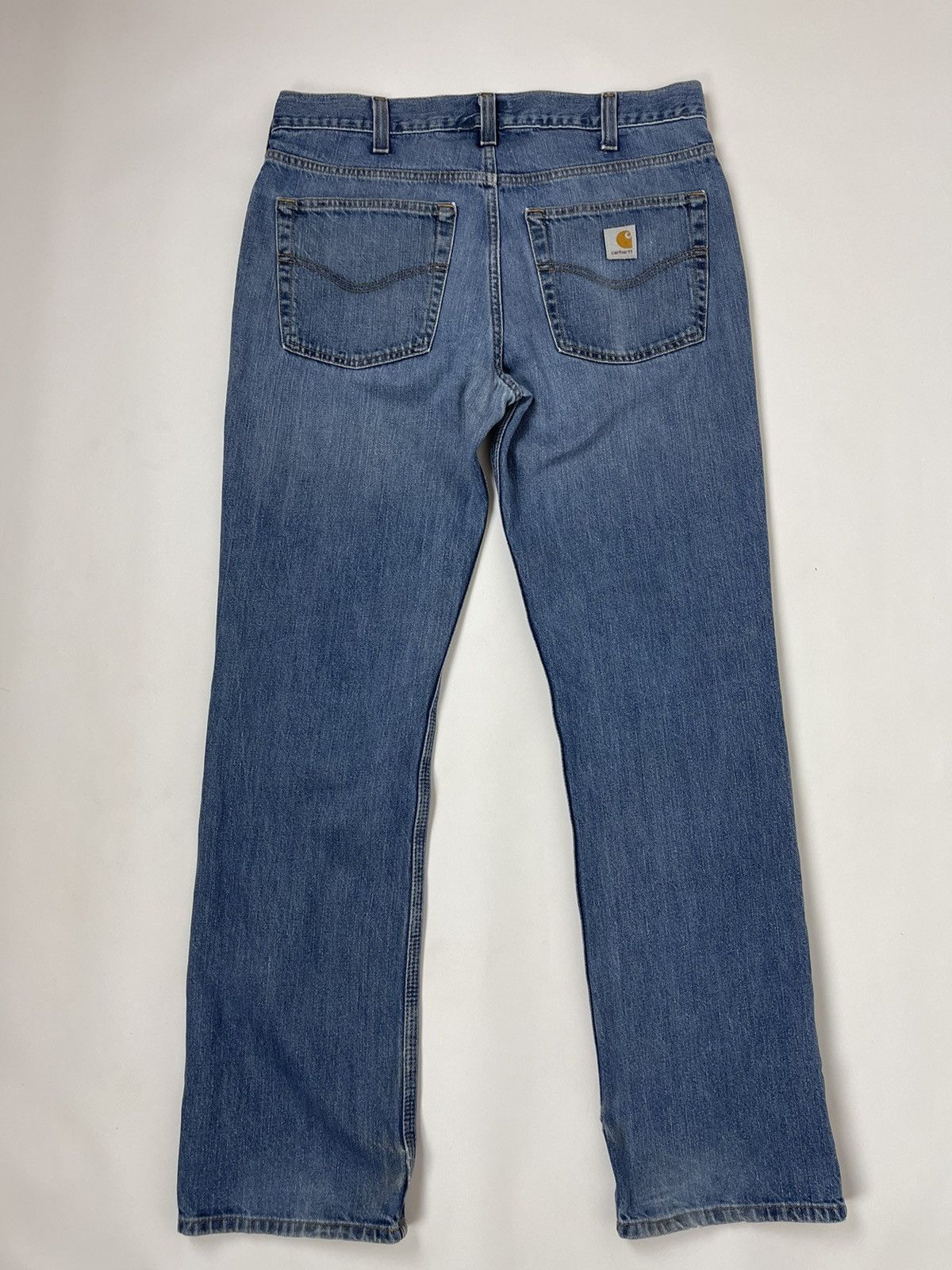 Carhartt Carhartt vintage relaxed straight blue distressed denim Size US 34 / EU 50 - 3 Thumbnail