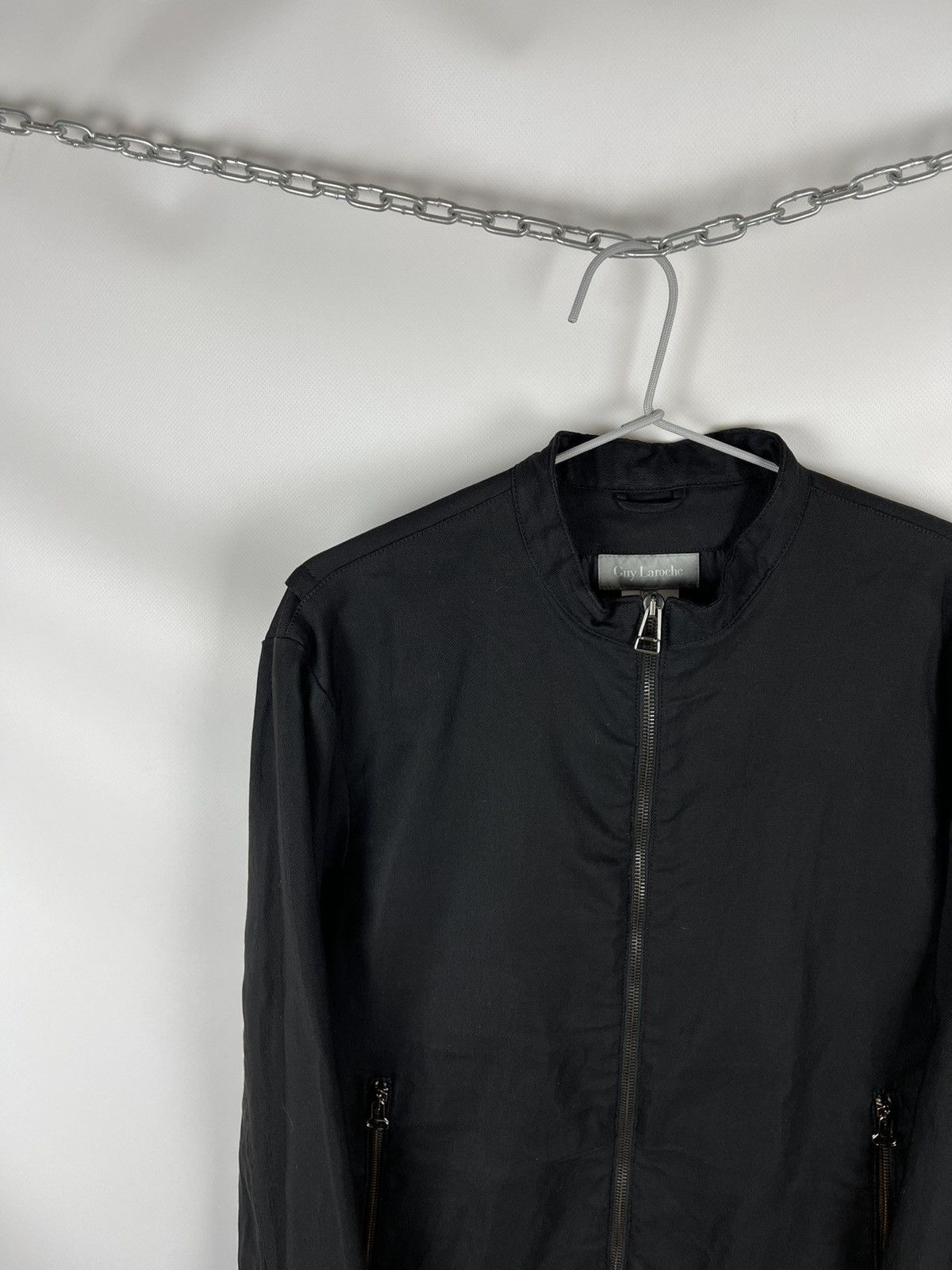 Guy Laroche Guy Laroche made in Italy zipped cotton stretch bomber jckt Size US M / EU 48-50 / 2 - 2 Thumbnail