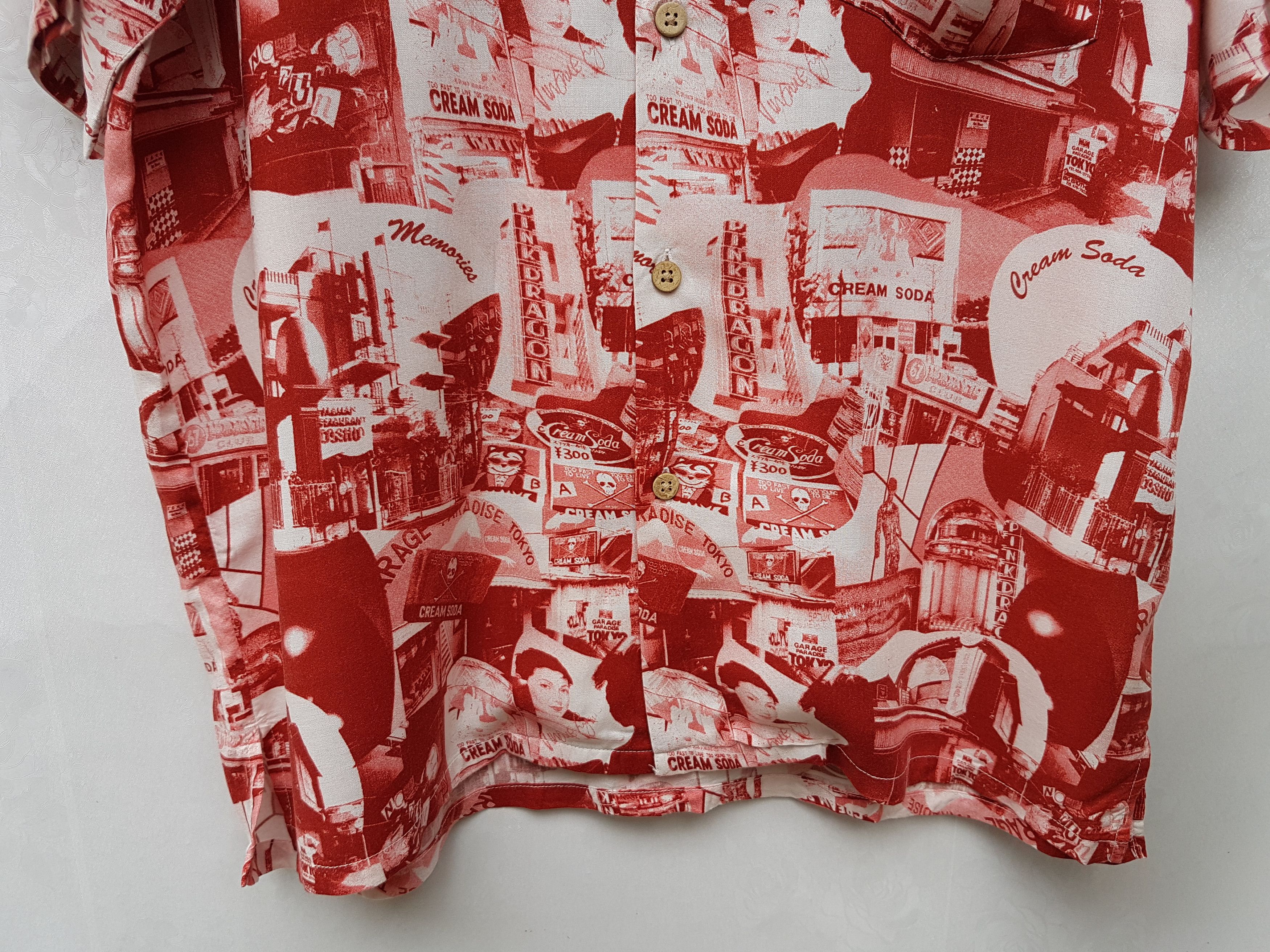 Japanese Brand Cream Soda Rayon Shirt Size US L / EU 52-54 / 3 - 11 Thumbnail