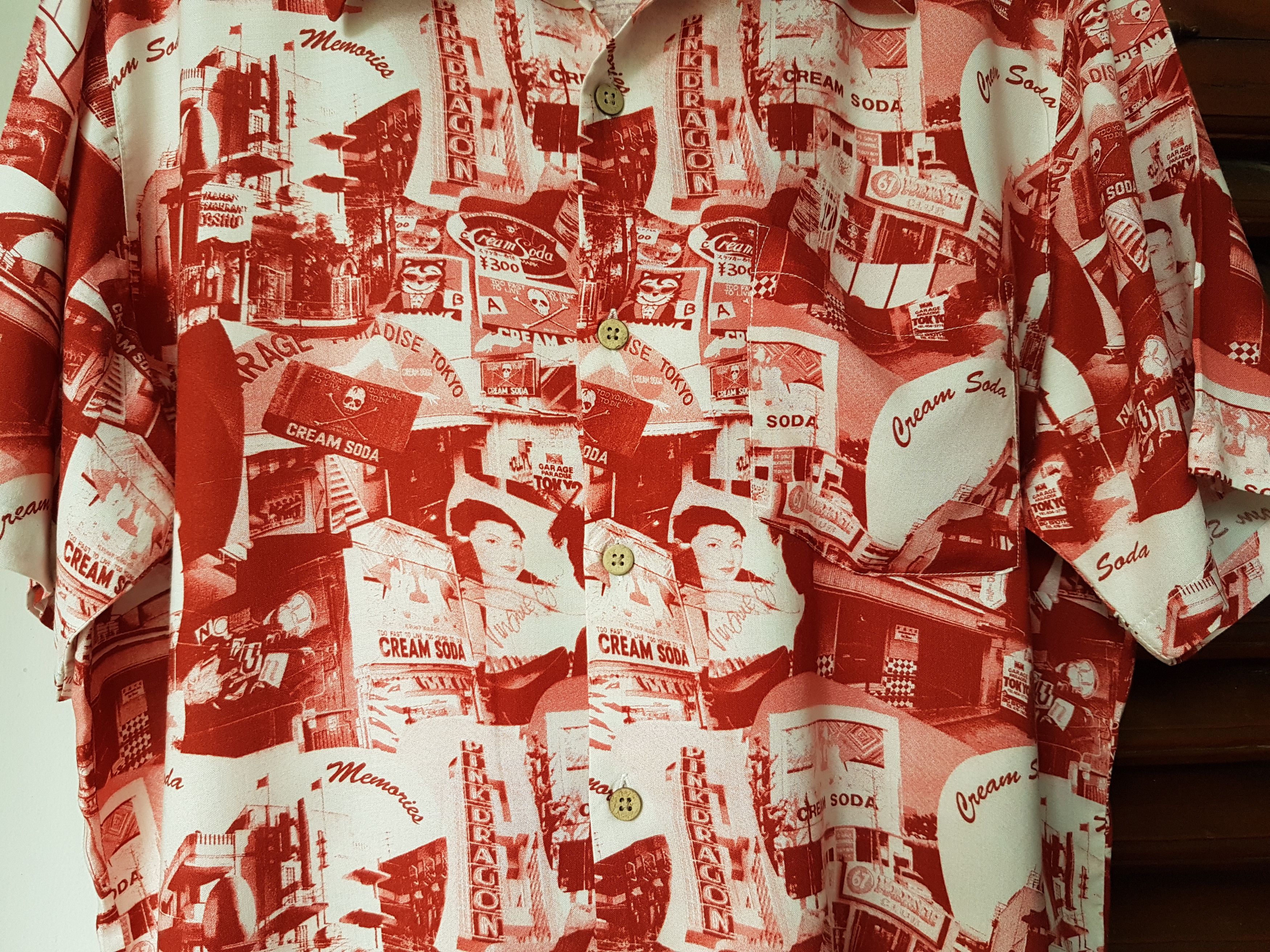 Japanese Brand Cream Soda Rayon Shirt Size US L / EU 52-54 / 3 - 3 Thumbnail